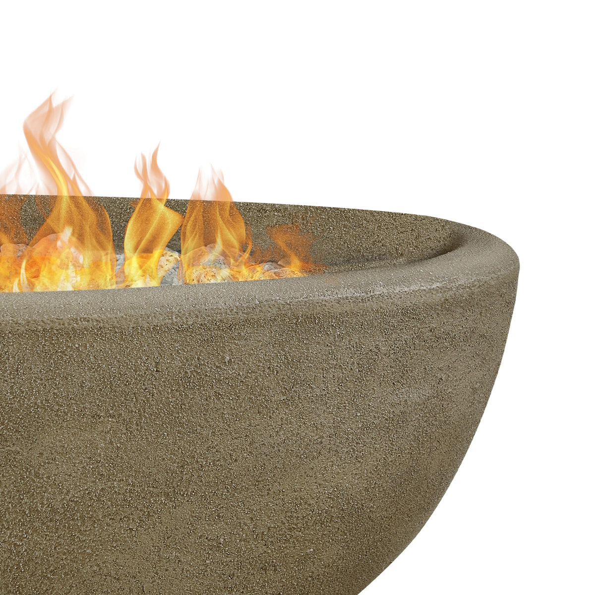 Oval Concrete Propane Fire Pit in Glacier Gray, 48-in P4B9 - product image 2