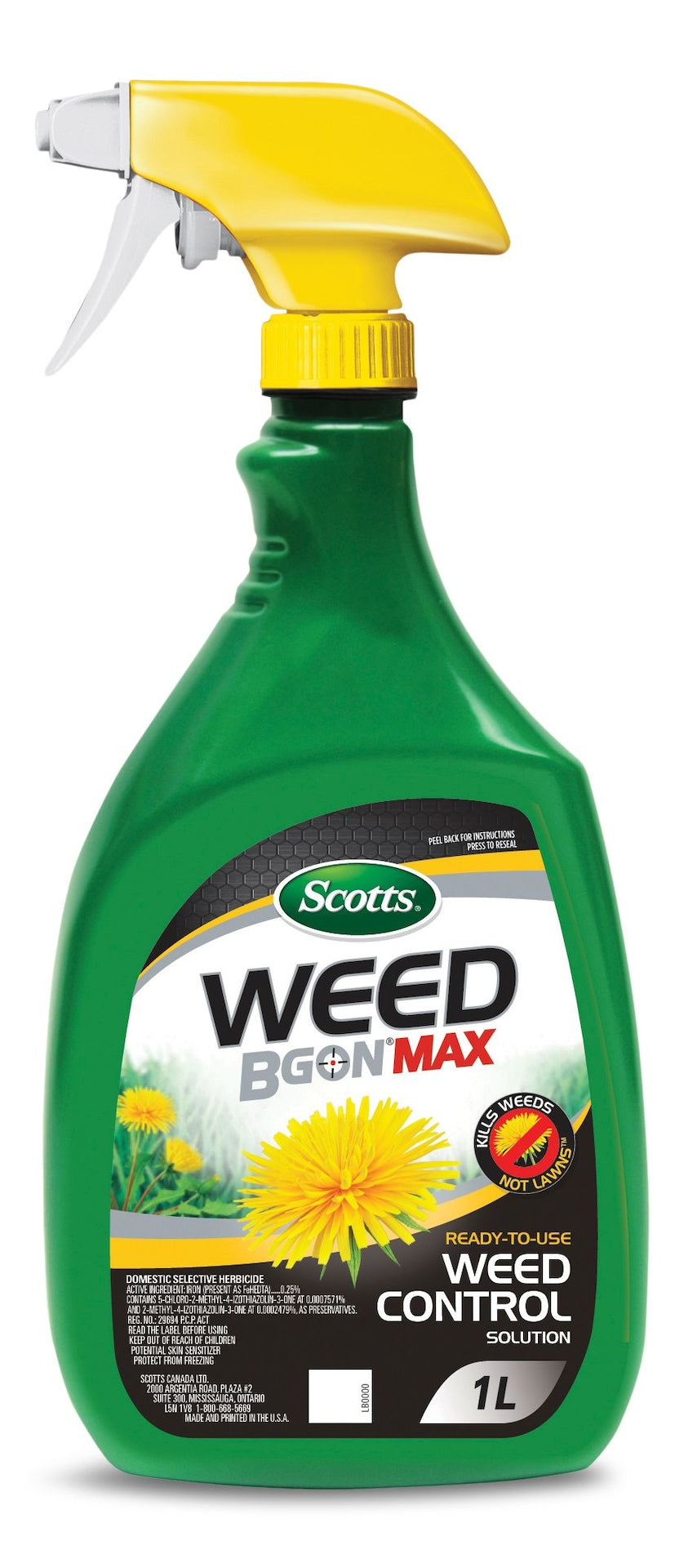 Weed B Gon MAX Ready-to-Use Weed Control/Killer, Herbicide for Lawns, 1-L L3T7 - product image 1
