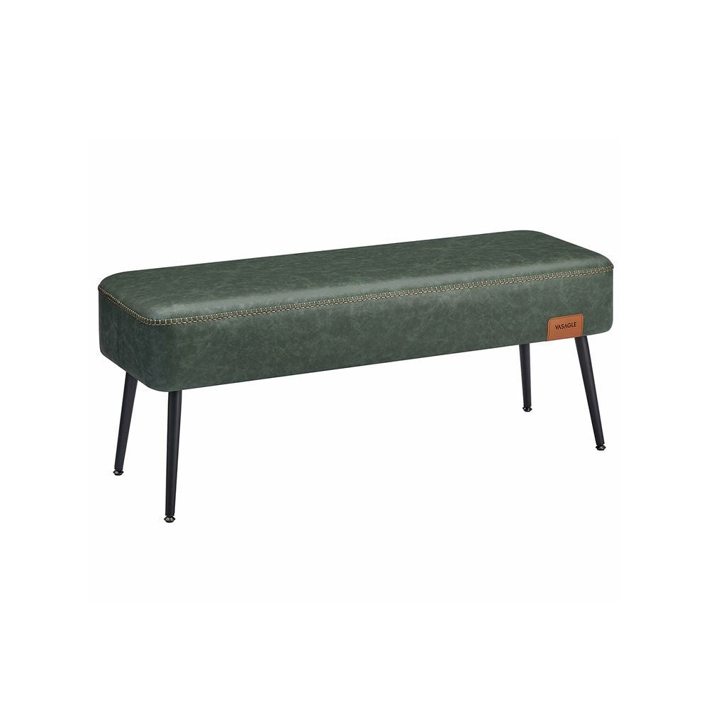 Home EKHO Collection Forest Green Synthetic Leather Bench H5Q2 - product image 1