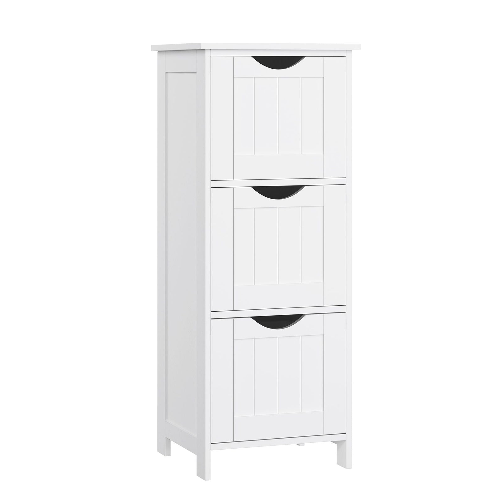Home White Freestanding Cabinet with 3 Drawers U7B1 - product image 1