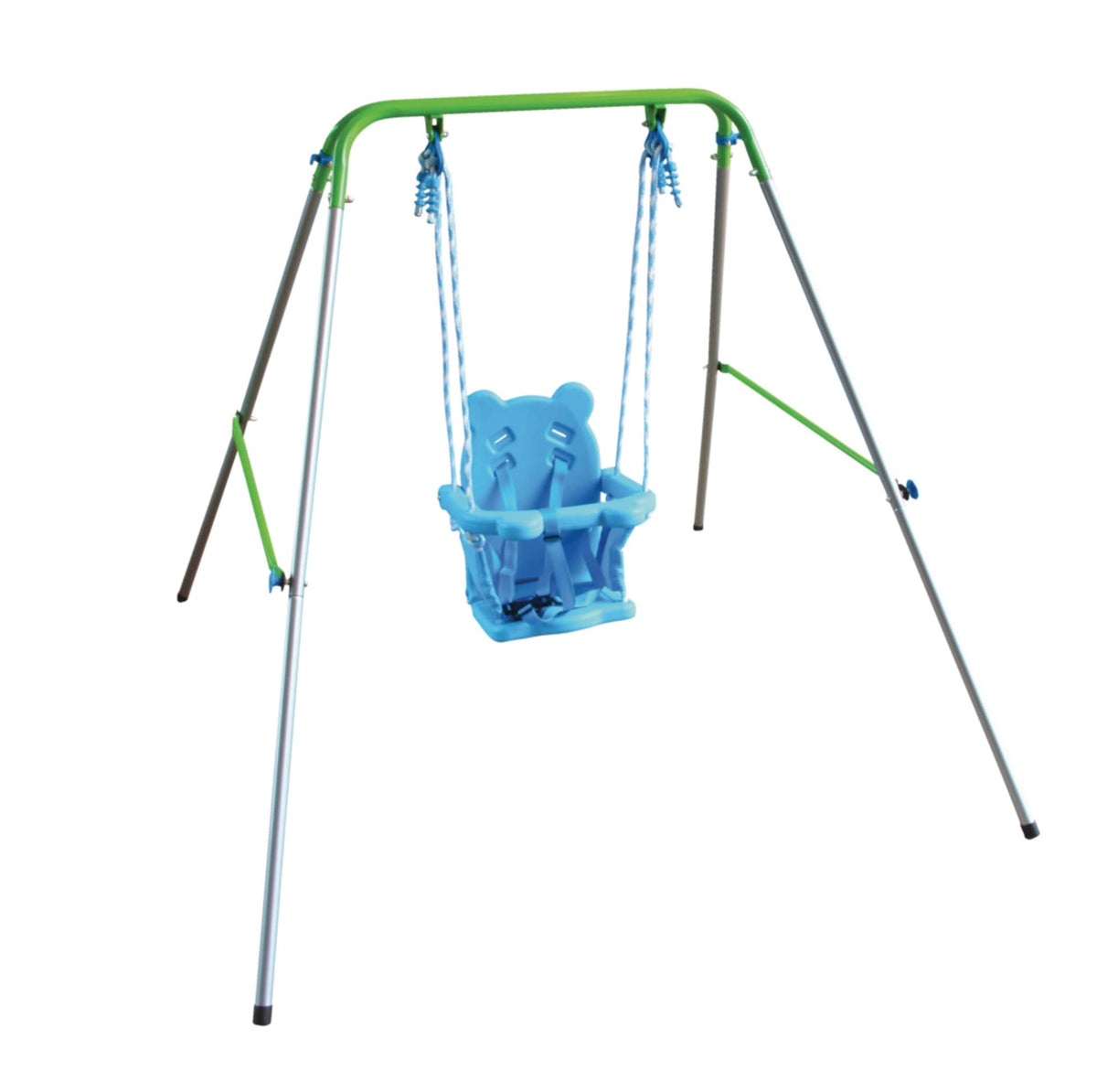 Outdoor Foldable Metal/Steel Swing Set, Ages 12-36 Months, 55-lb Capacity U1Z3 - product image 1