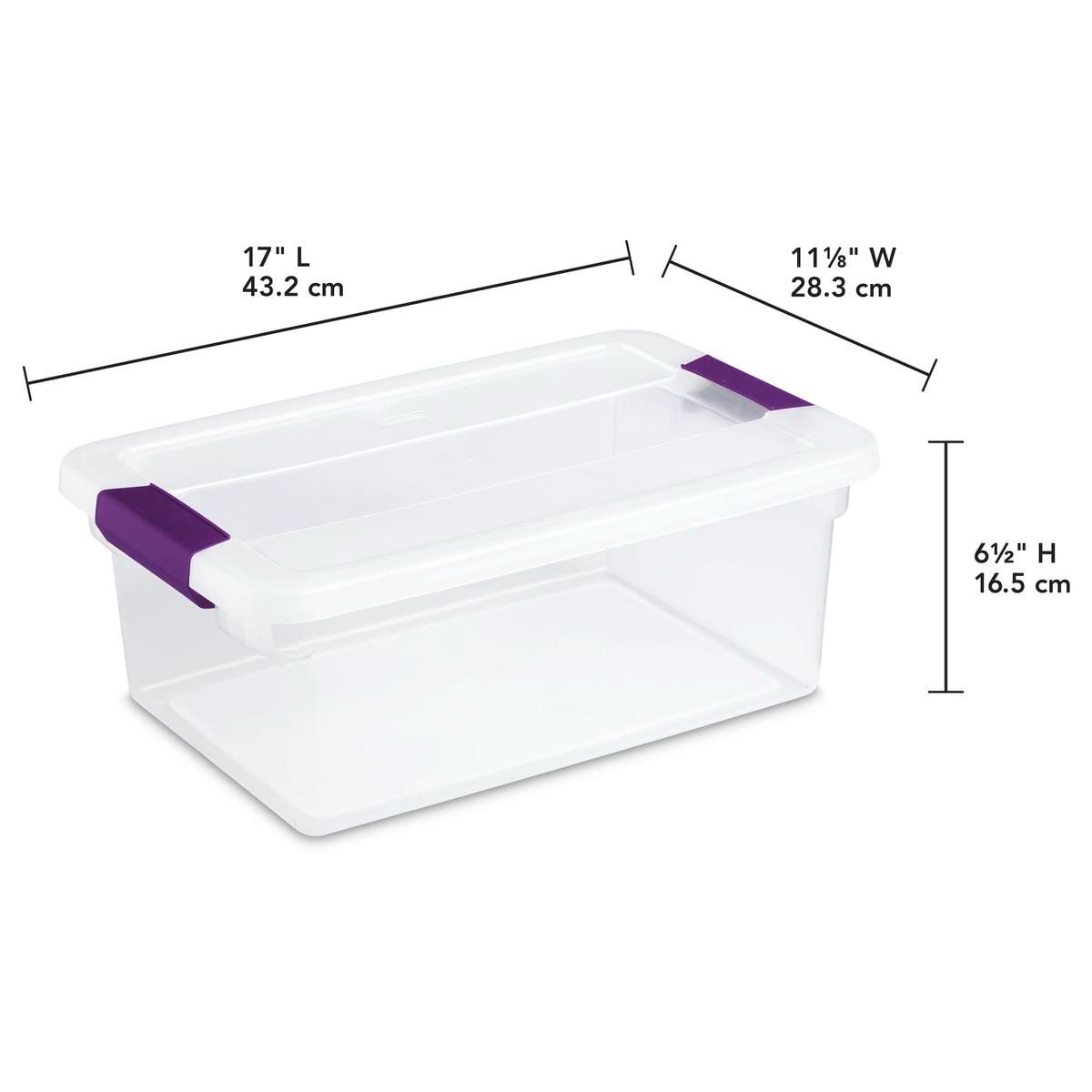 ClearView Storage Box with Latched Lid, 14-L L7X0 - product image 6