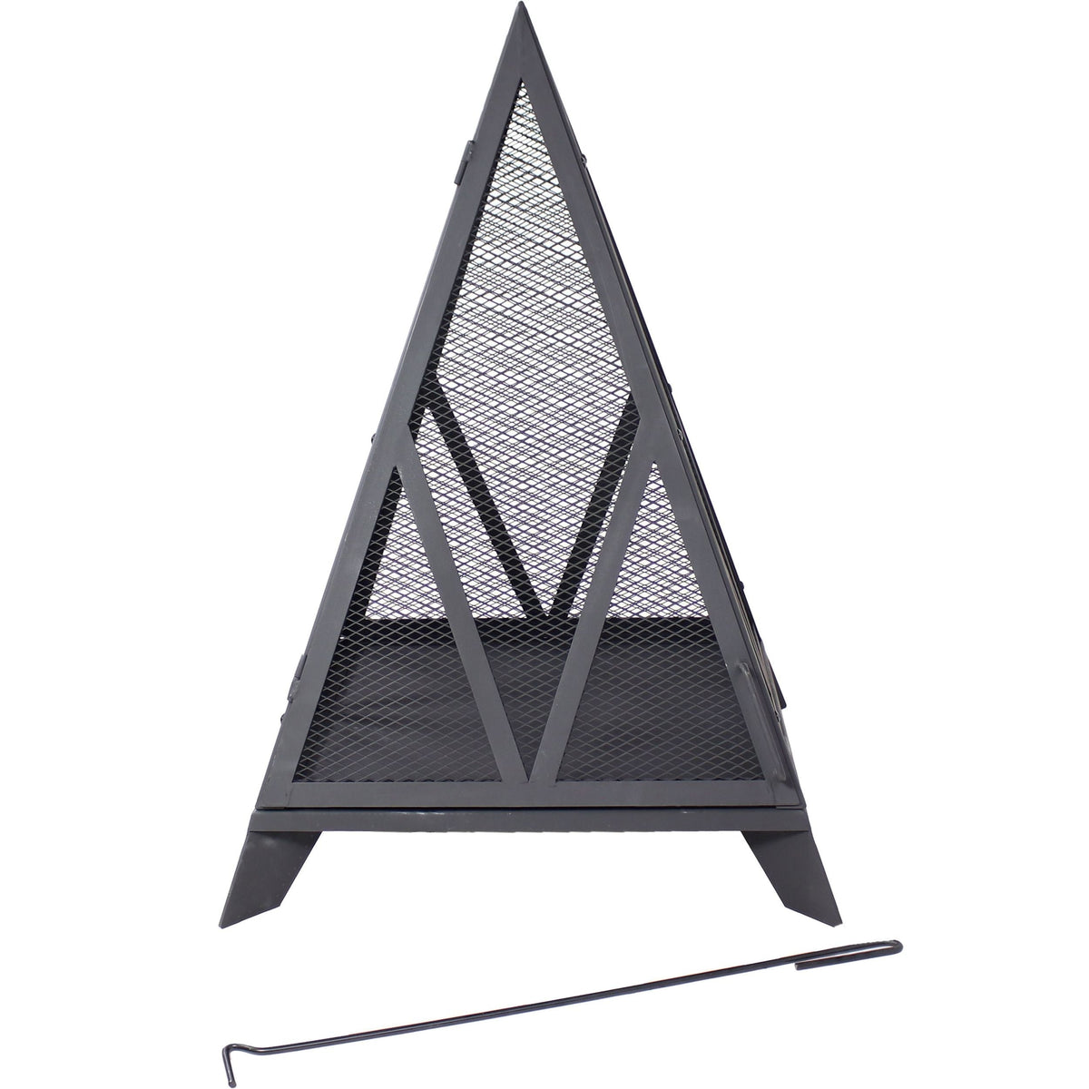 Decor Majestic Pyramid Steel Fire Pit, Black G7C4 - product image 3