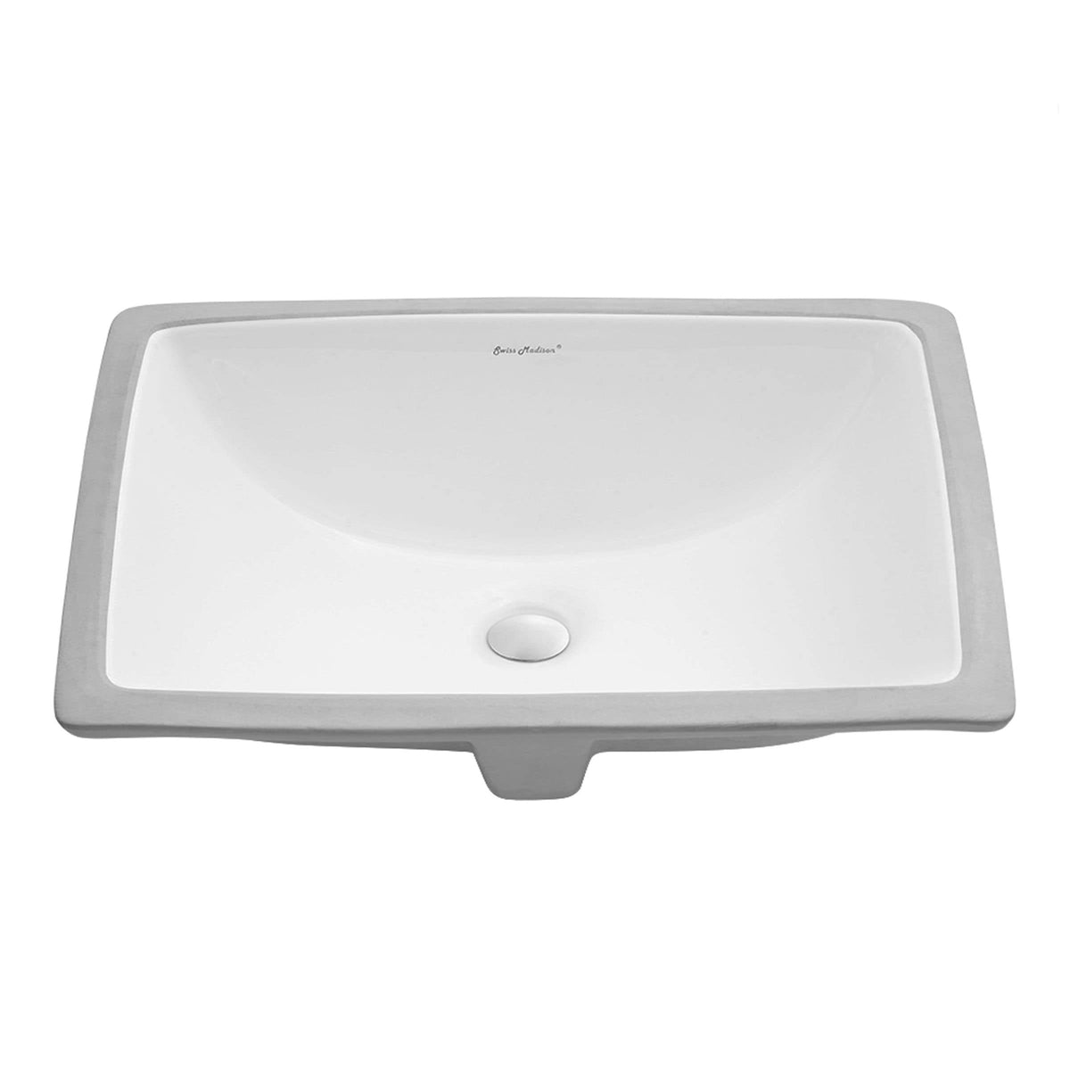 Plaisir Rectangular Undermount Bathroom Sink, 21-in U4K2 - product image 1
