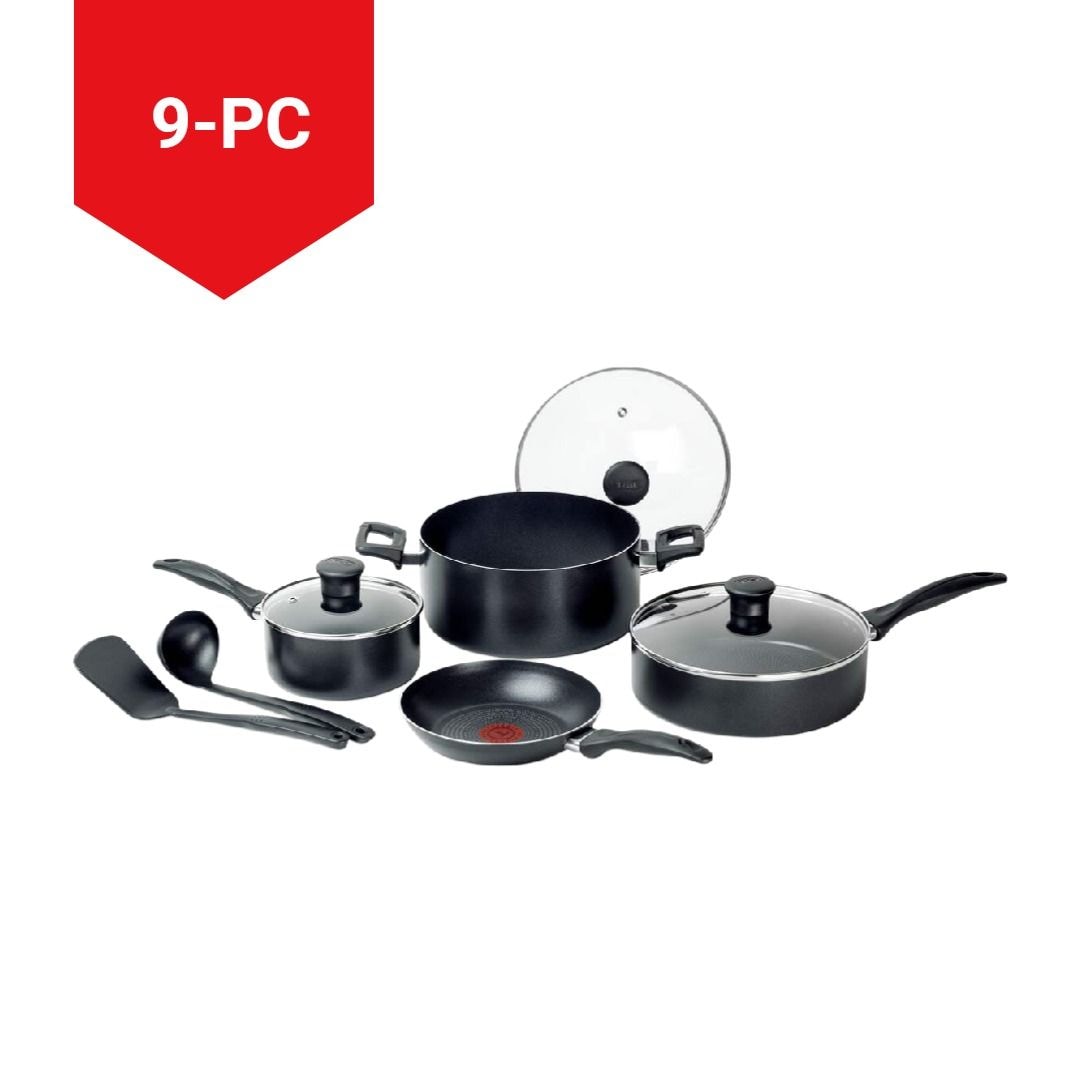 Viva Non-Stick Cookware Set, Black, 9-pc L4U2 - product image 3