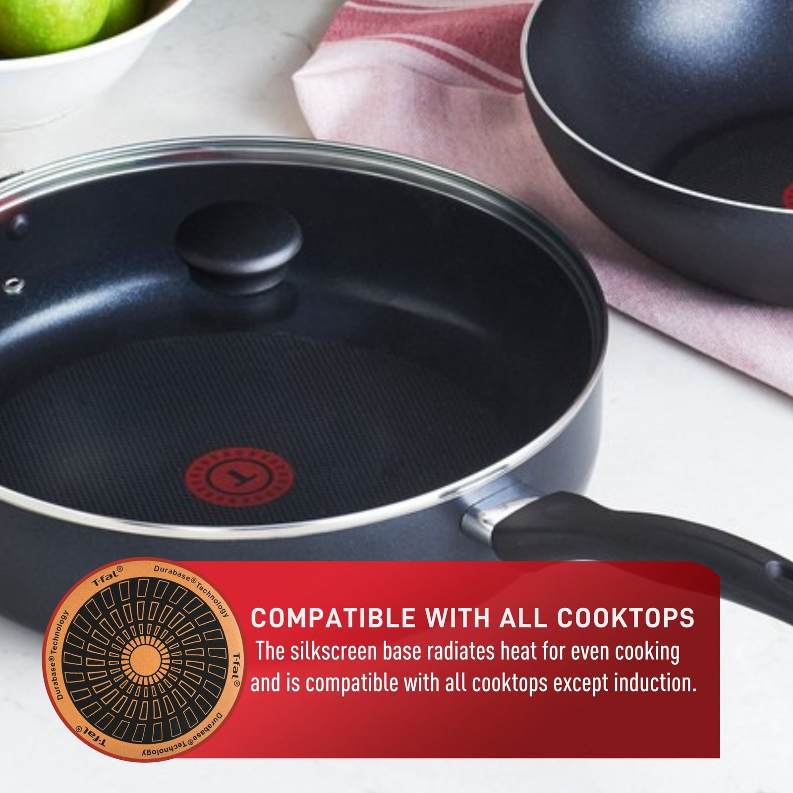 Viva Non-Stick Cookware Set, Black, 9-pc L4U2 - product image 5
