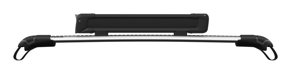 SnowPack Stainless Steel Roof Top Mount Ski/Snowboard Rack, Medium, Black, 2-pc T1W3 - product image 2