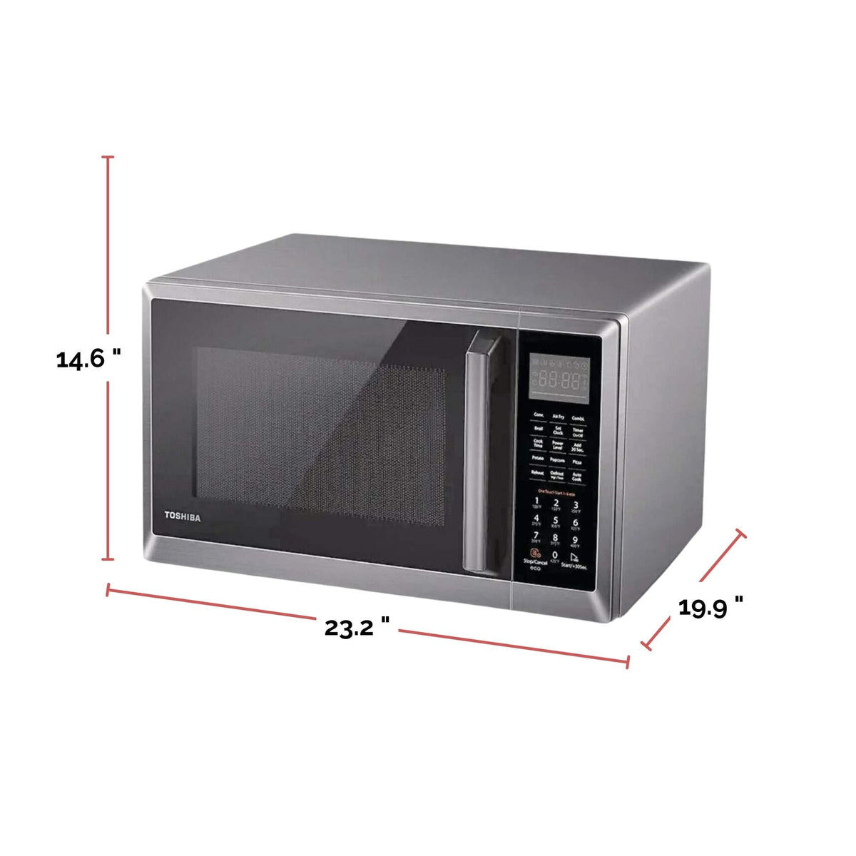 Countertop Microwave, Stainless Steel Air Fryer, 1500 W, 1.0-cu-ft Z4H8 - product image 6