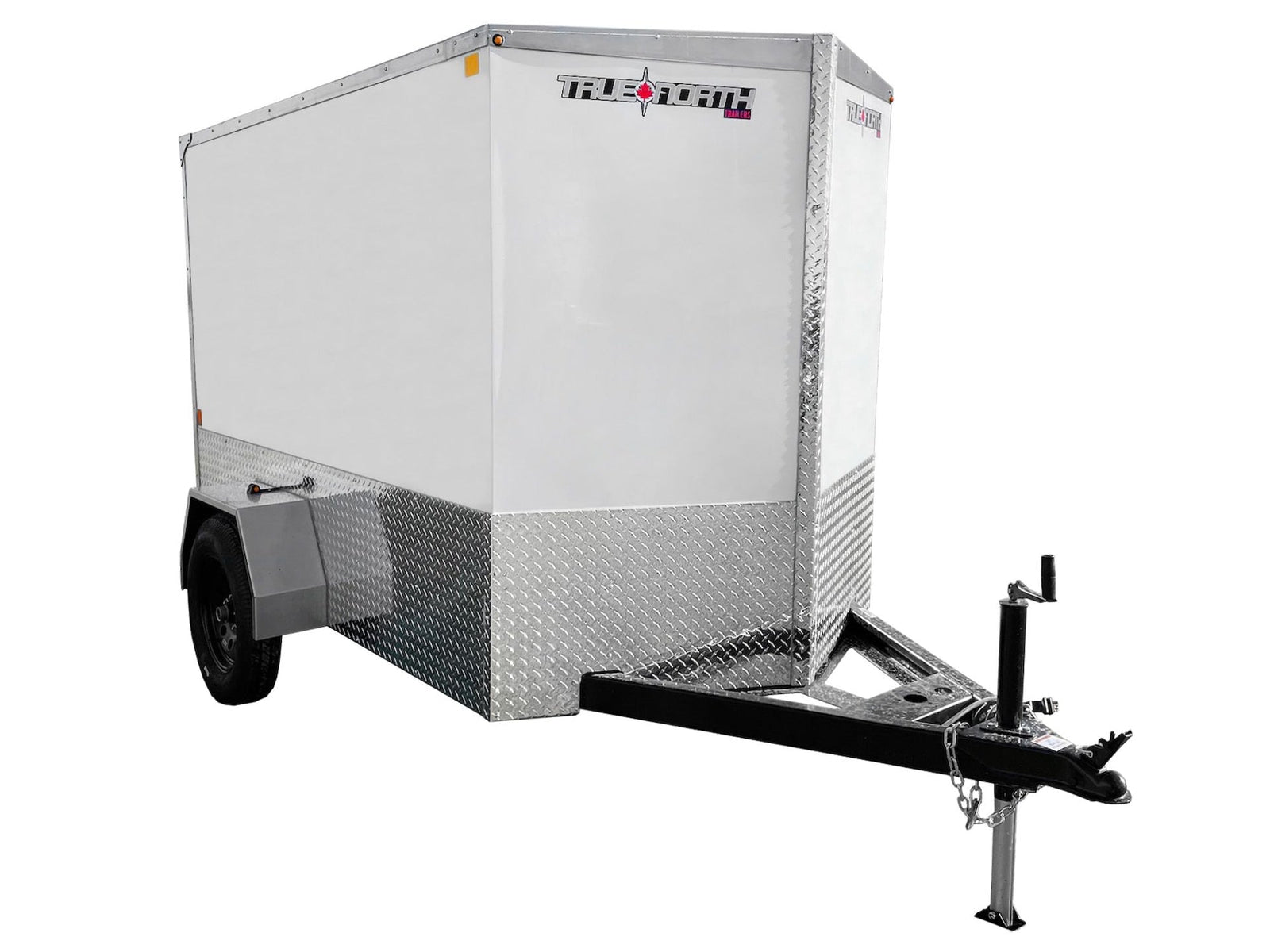 5 x 8-ft Enclosed Trailer with Ramp Door, White Y0L7 - product image 1