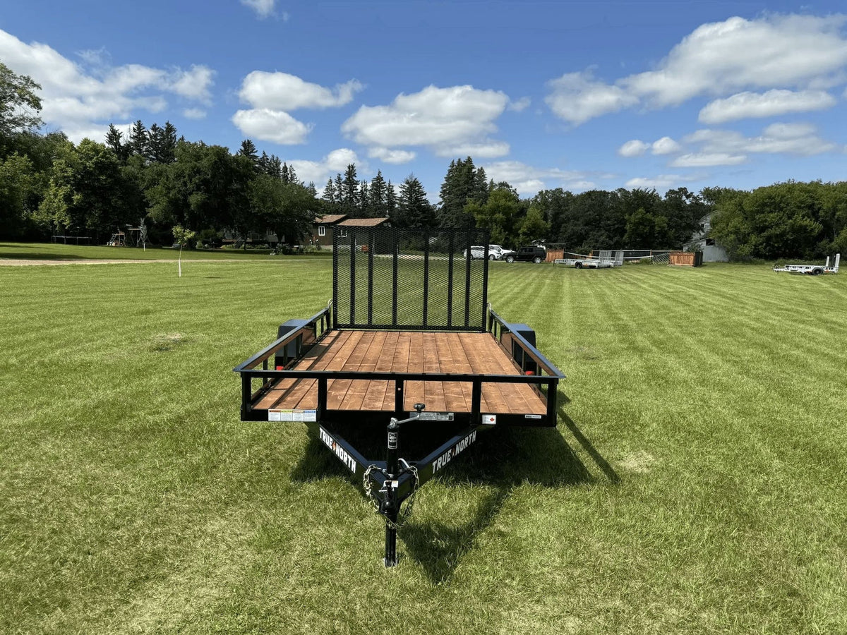 77-in x 12-ft Utility Trailer With Gate, Black N1G3 - product image 3