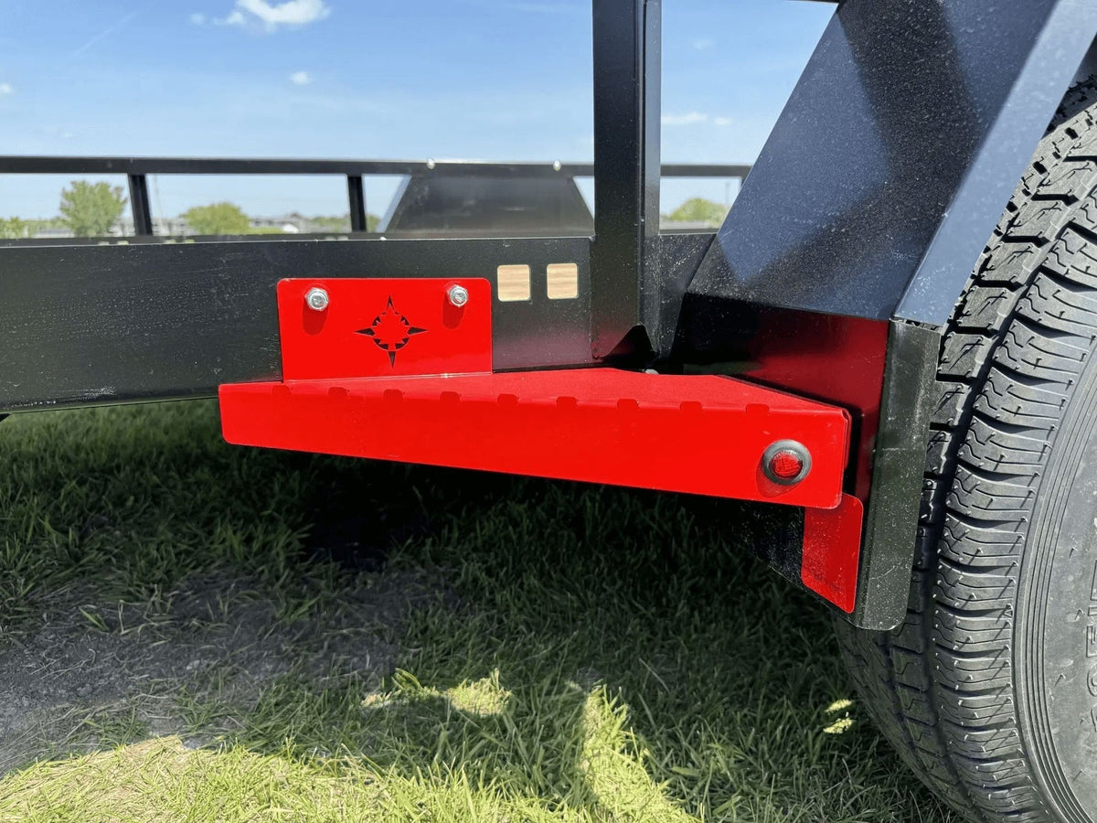 83-in x 14-ft Utility Trailer With Gate & Side ATV Ramps, Black O6H8 - product image 2