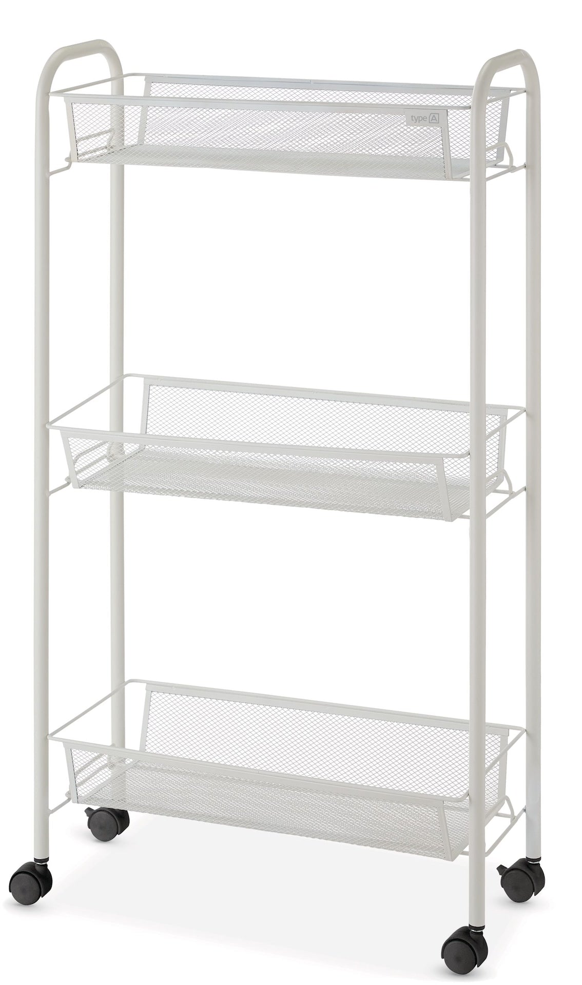 type A 3-Tier Mesh Wire Slim Storage Cart T6G7 - product image 1