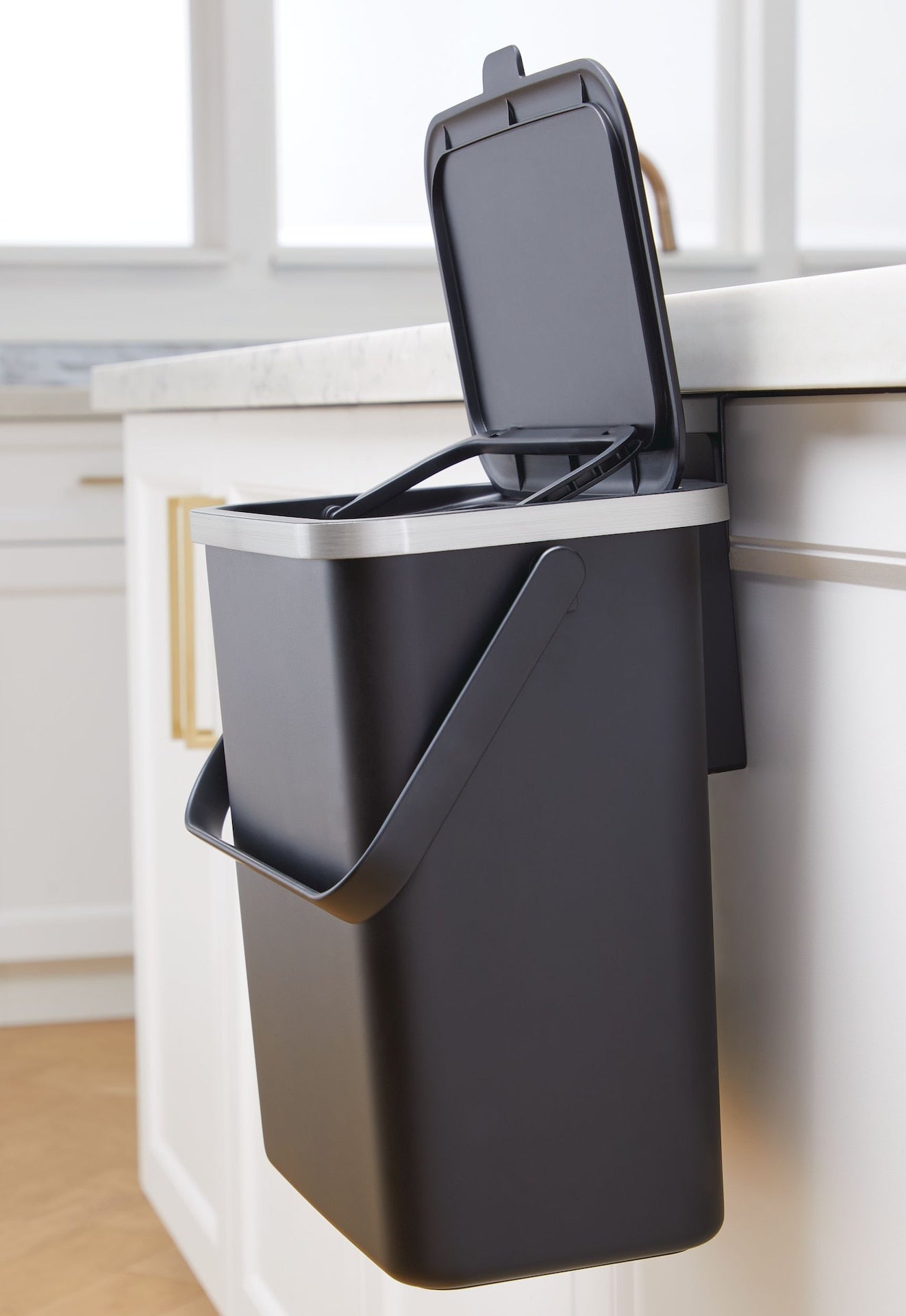 Type A Food Waste/Compost Caddy Bin, Black, 10-L F8C6 - product image 3