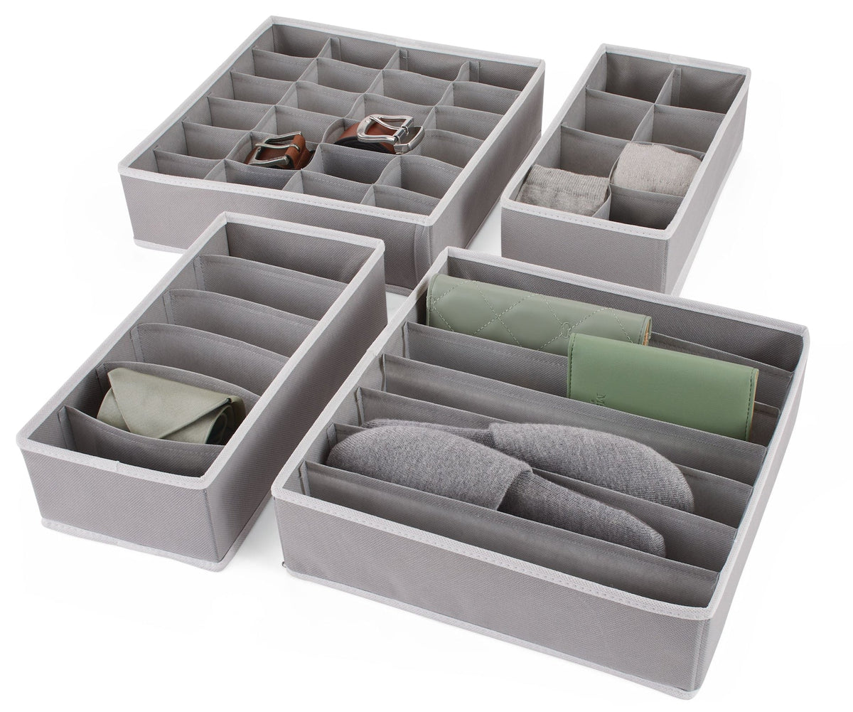 type A Multi-Purpose Garment Drawer Dividers, Collapsible, 4-pk H8N3 - product image 1