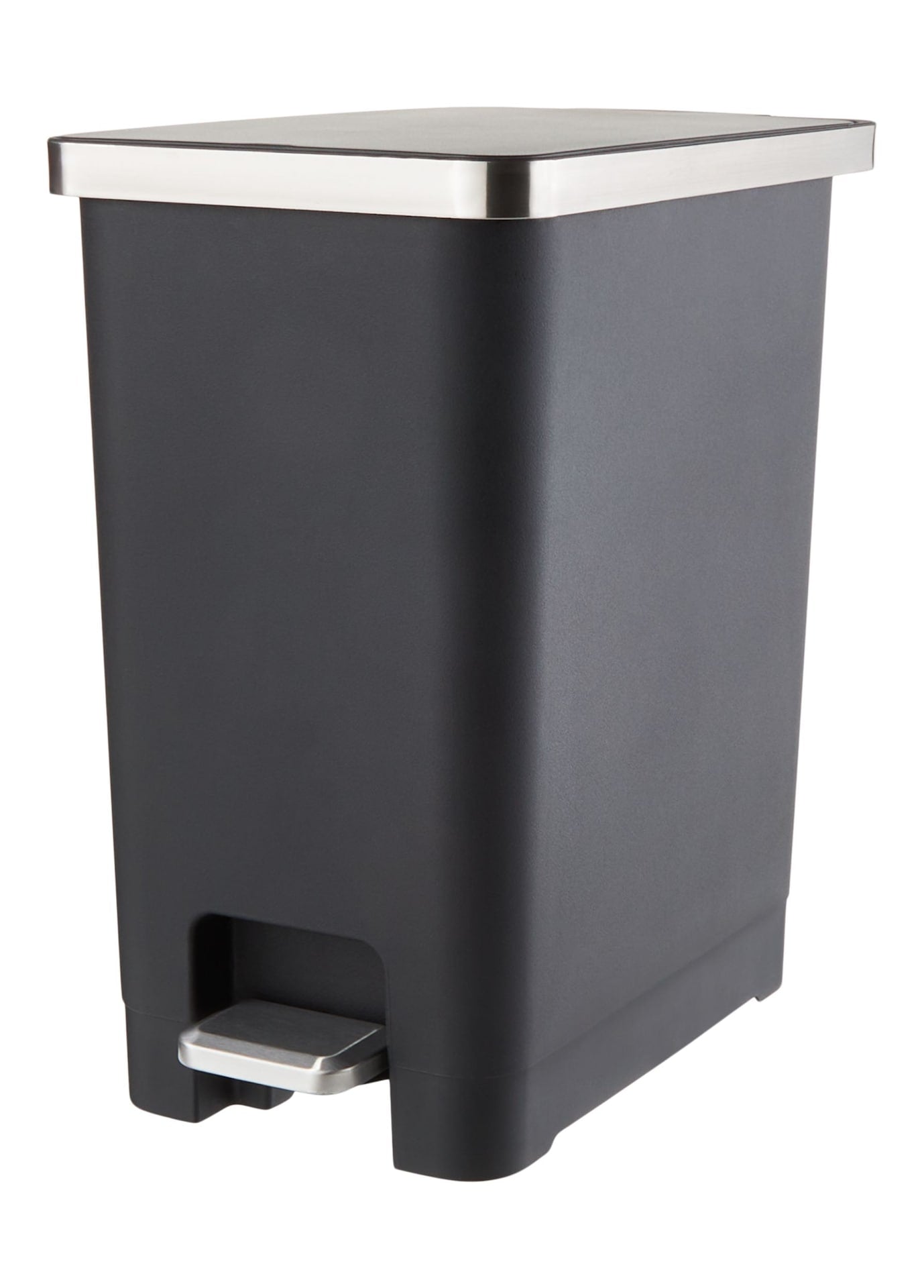 Type A Slim Black Resin Garbage Can, 15-L Y4L5 - product image 1