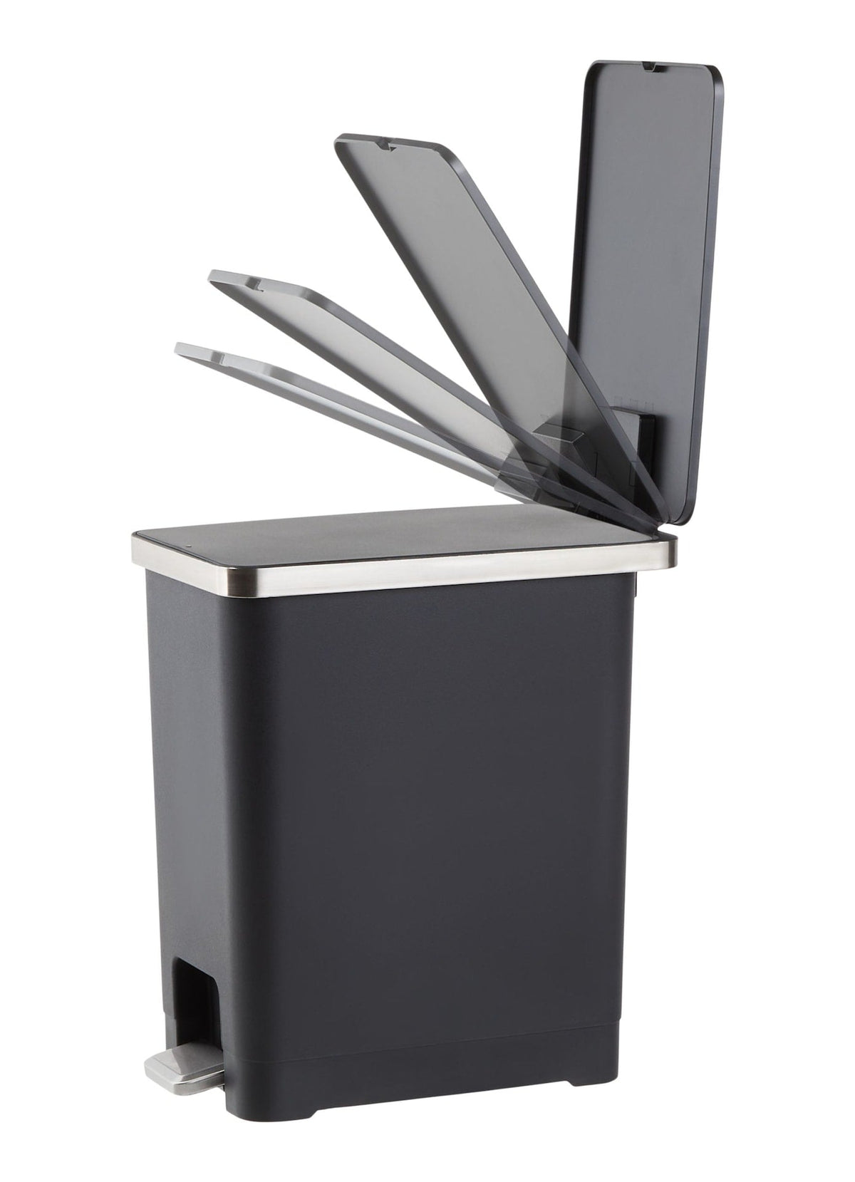 Type A Slim Black Resin Garbage Can, 15-L Y4L5 - product image 7
