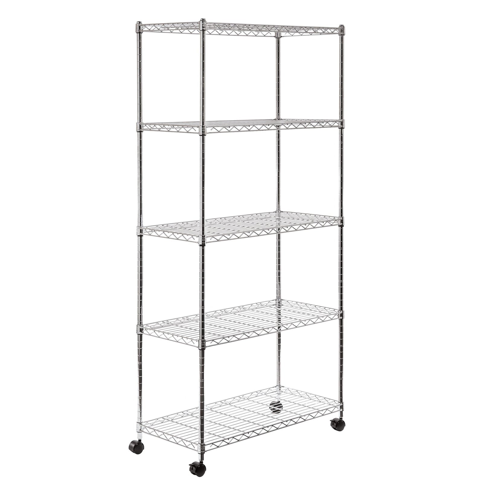 Classics, 5-Tier Steel Wire Shelving, 30-in x 14-in x 60-in, Chrome B1Z3 - product image 1