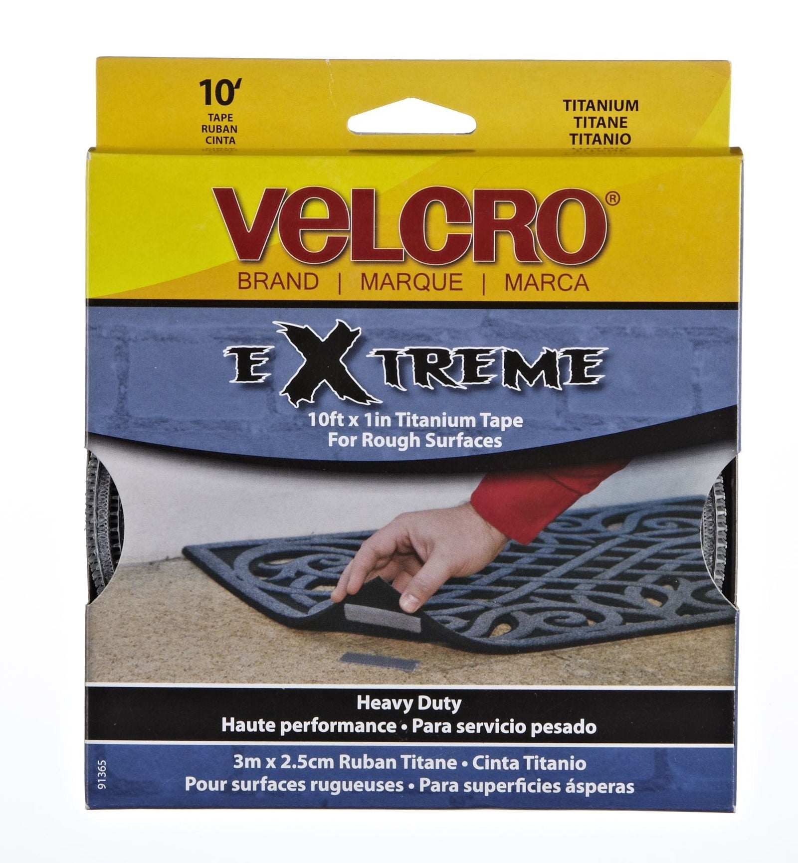 Heavy Duty UV-Resistant Extreme Titanium Strip Tape with Permanent Adhesive, 10-ft x 1in, 1-pk A7A7 - product image 1