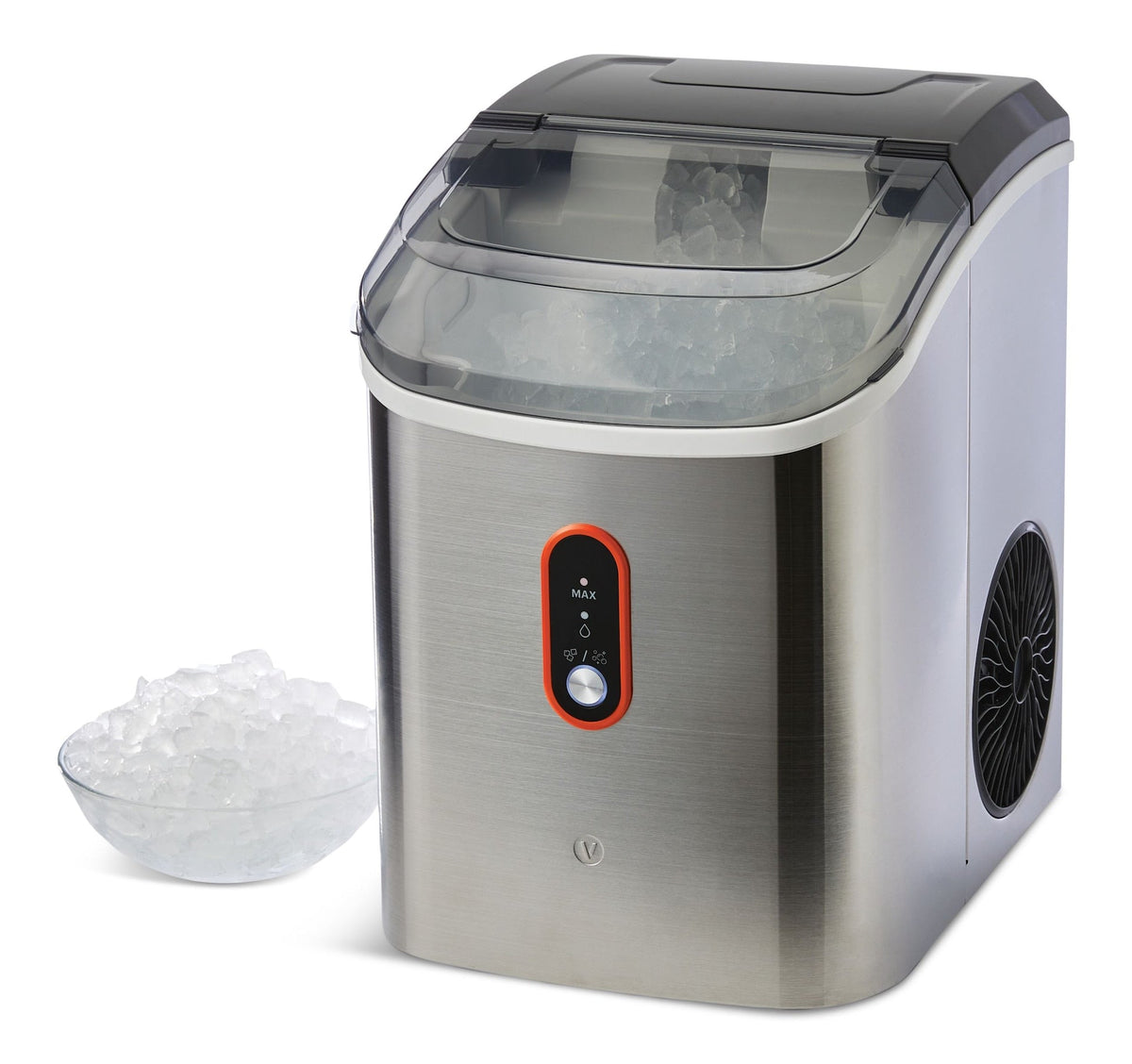 Countertop Soft Nugget Ice Maker, 33-lb Ice/Day, Stainless Steel D8Q4 - product image 1