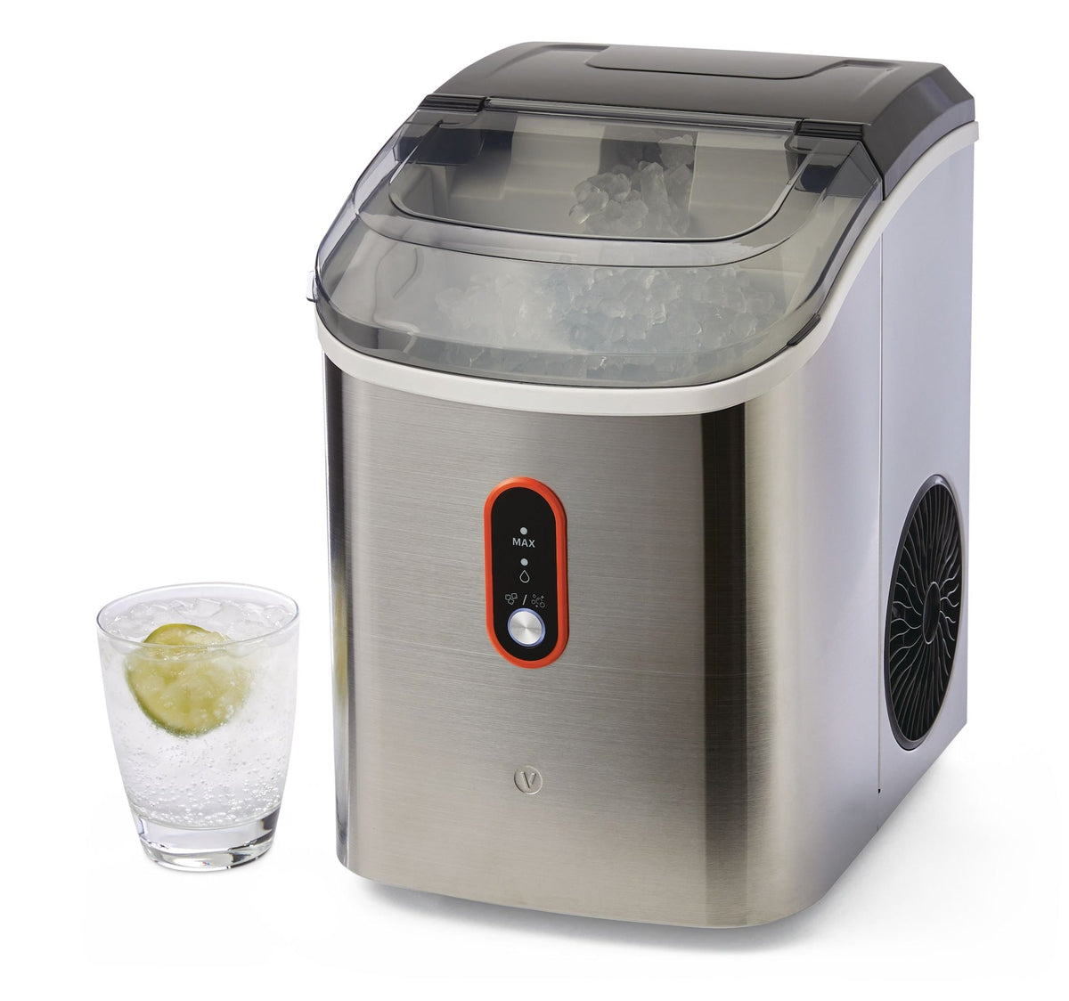 Countertop Soft Nugget Ice Maker, 33-lb Ice/Day, Stainless Steel D8Q4 - product image 2