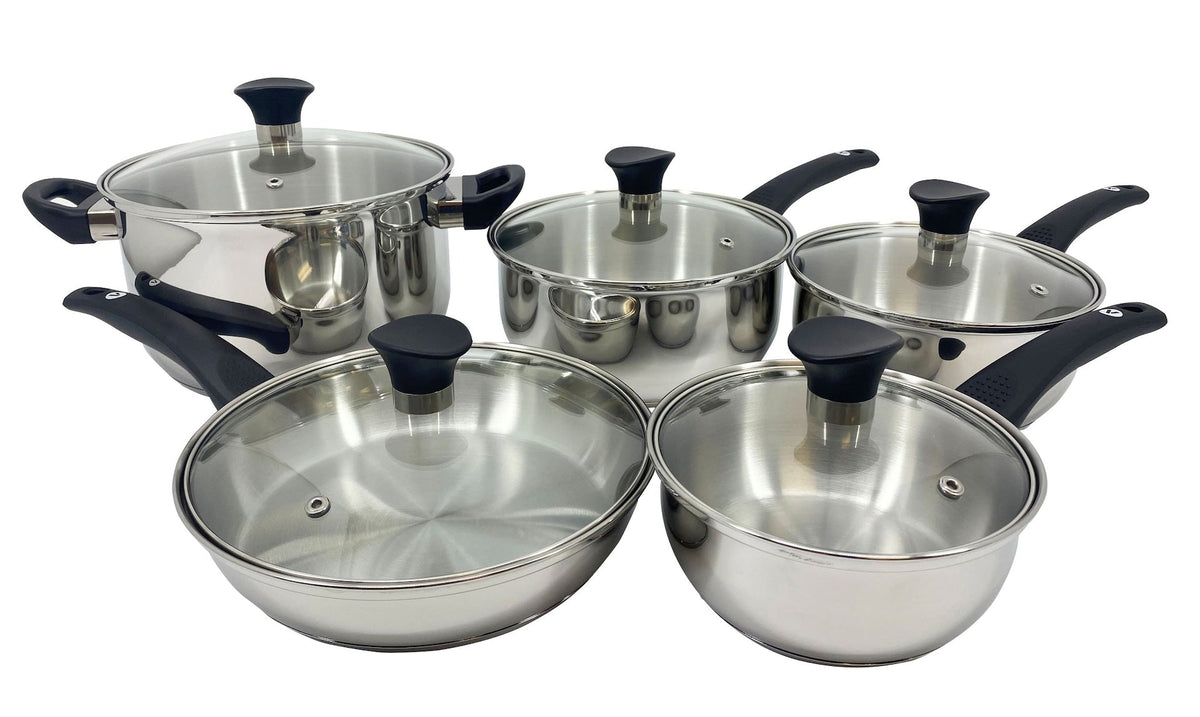 Everyday Series Premium Stainless Steel Cookware Set, Dishwasher & Oven-Safe, 10-pc G2Q4 - product image 3