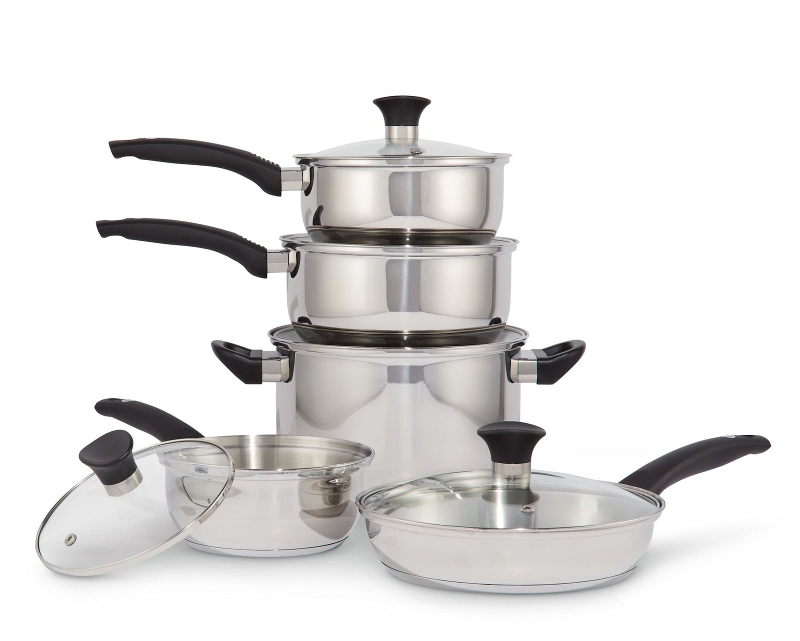 Everyday Series Premium Stainless Steel Cookware Set, Dishwasher & Oven-Safe, 10-pc G2Q4 - product image 4