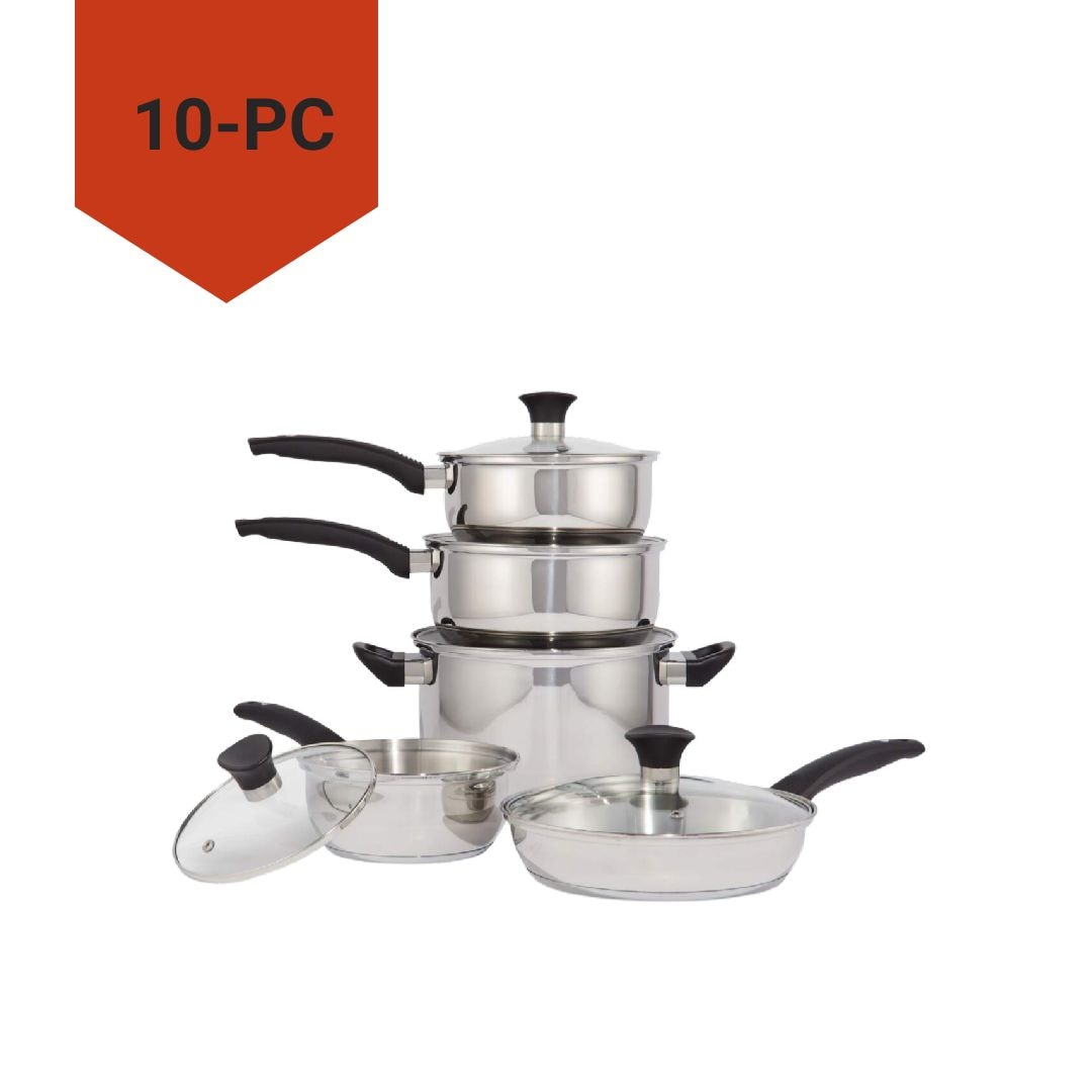 Everyday Series Premium Stainless Steel Cookware Set, Dishwasher & Oven-Safe, 10-pc G2Q4 - product image 6