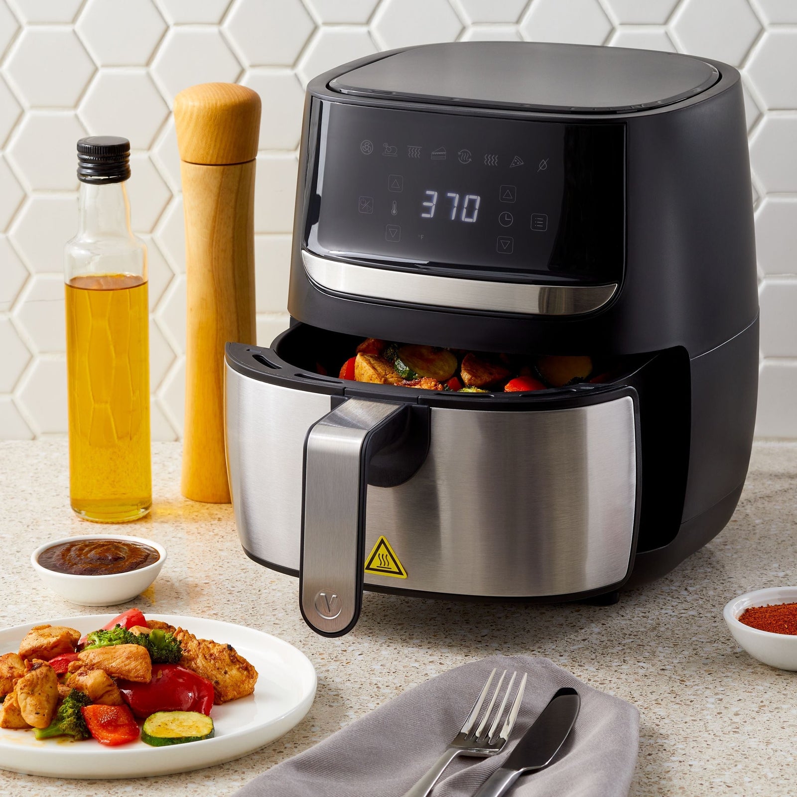 Stainless Steel Non-Stick Air Fryer, 4-qt M8Z0 - product image 5