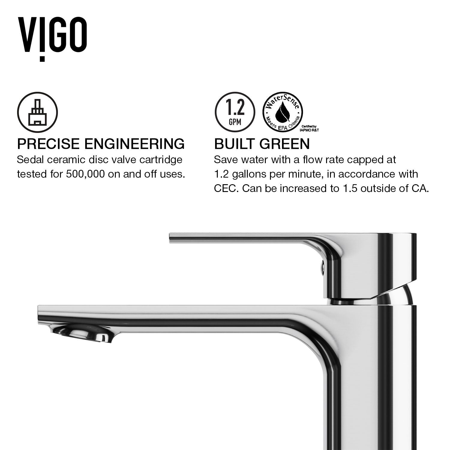 Davidson Single Handle Single Hole Bathroom Sink Faucet, WaterSense Certified, Chrome O8P1 - product image 6