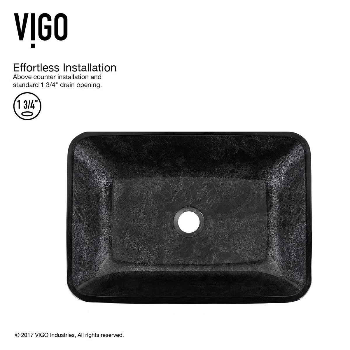 Glass Grey Onyx Bathroom Sink/Basin Set with Linus Faucet and Rectangular Vessel K5C9 - product image 7