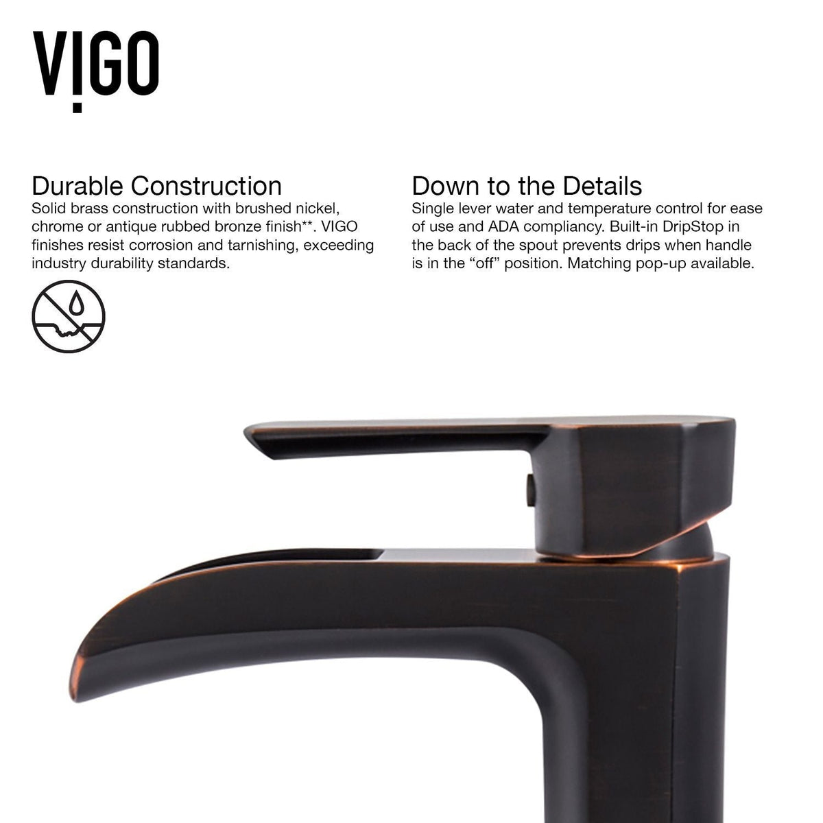 Glass Russet Brown Bathroom Sink/Basin Set with Niko Faucet and Round Vessel H7G0 - product image 6
