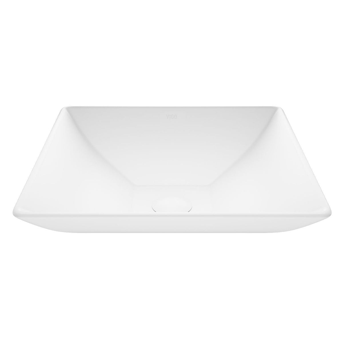 Hibiscus Matte Stone Round Vessel Bathroom Sink/Basin, Above-Counter Installation, White P3W7 - product image 1