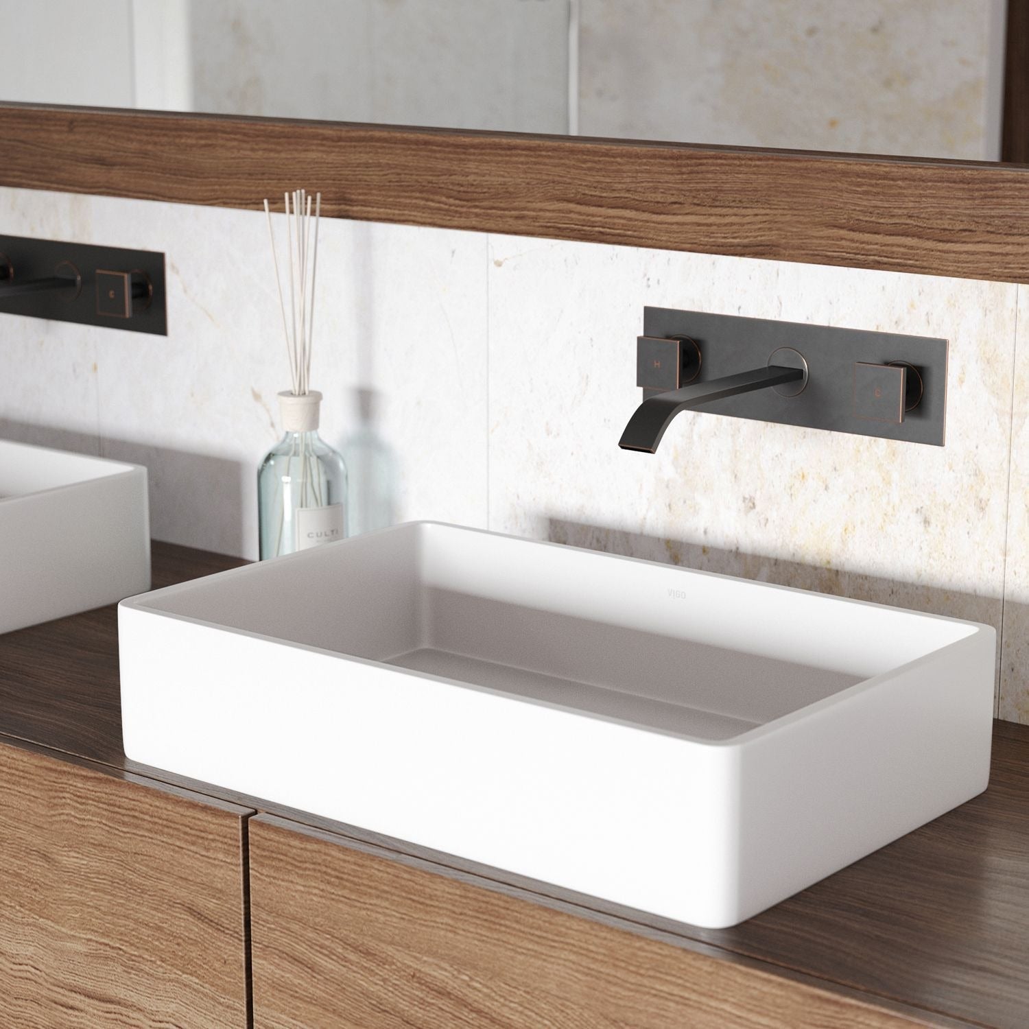 Magnolia Matte Stone Vessel Bathroom Sink/Basin with Deep Bowl, White O4Q5 - product image 6