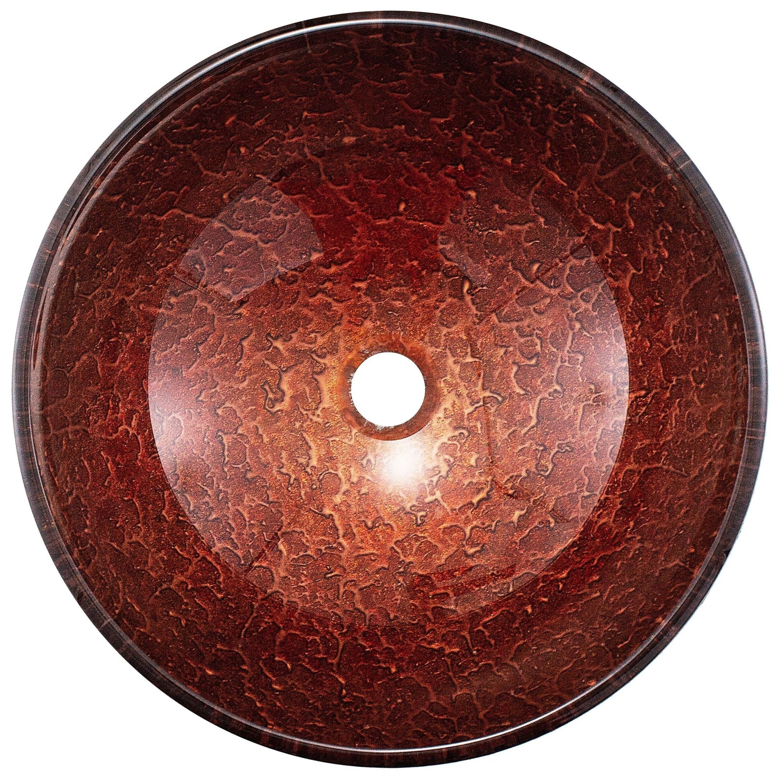 Mahogany Moon Glass Vessel Bathroom Sink X5H3 - product image 2