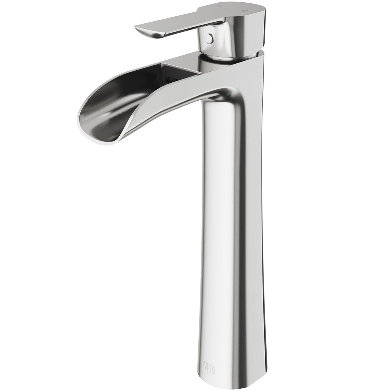 Niko Single Handle Vessel Sink Bathroom Faucet with Deck Plate, Brushed Nickel K0Y5 - product image 1
