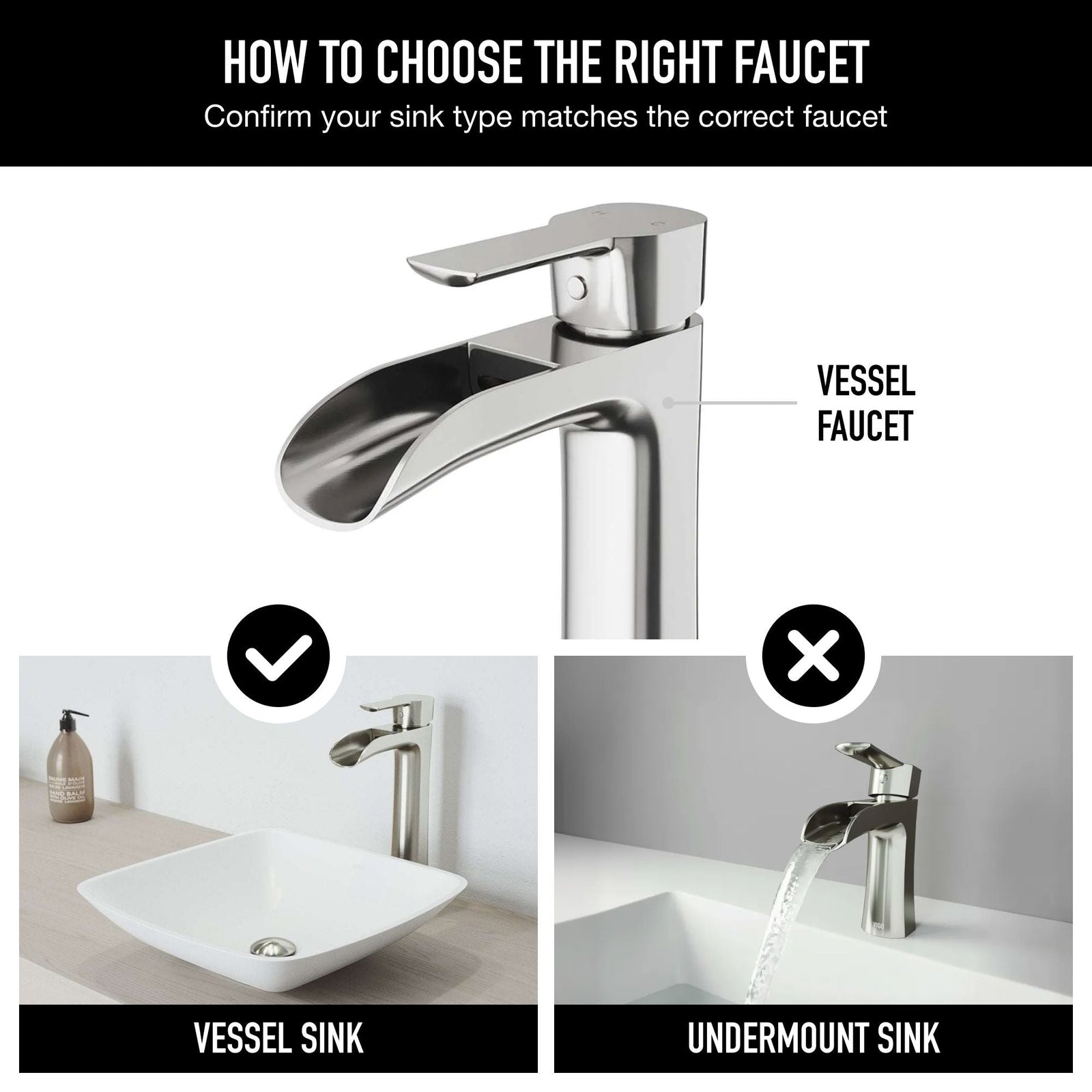 Niko Single Handle Vessel Sink Bathroom Faucet with Deck Plate, Brushed Nickel K0Y5 - product image 7