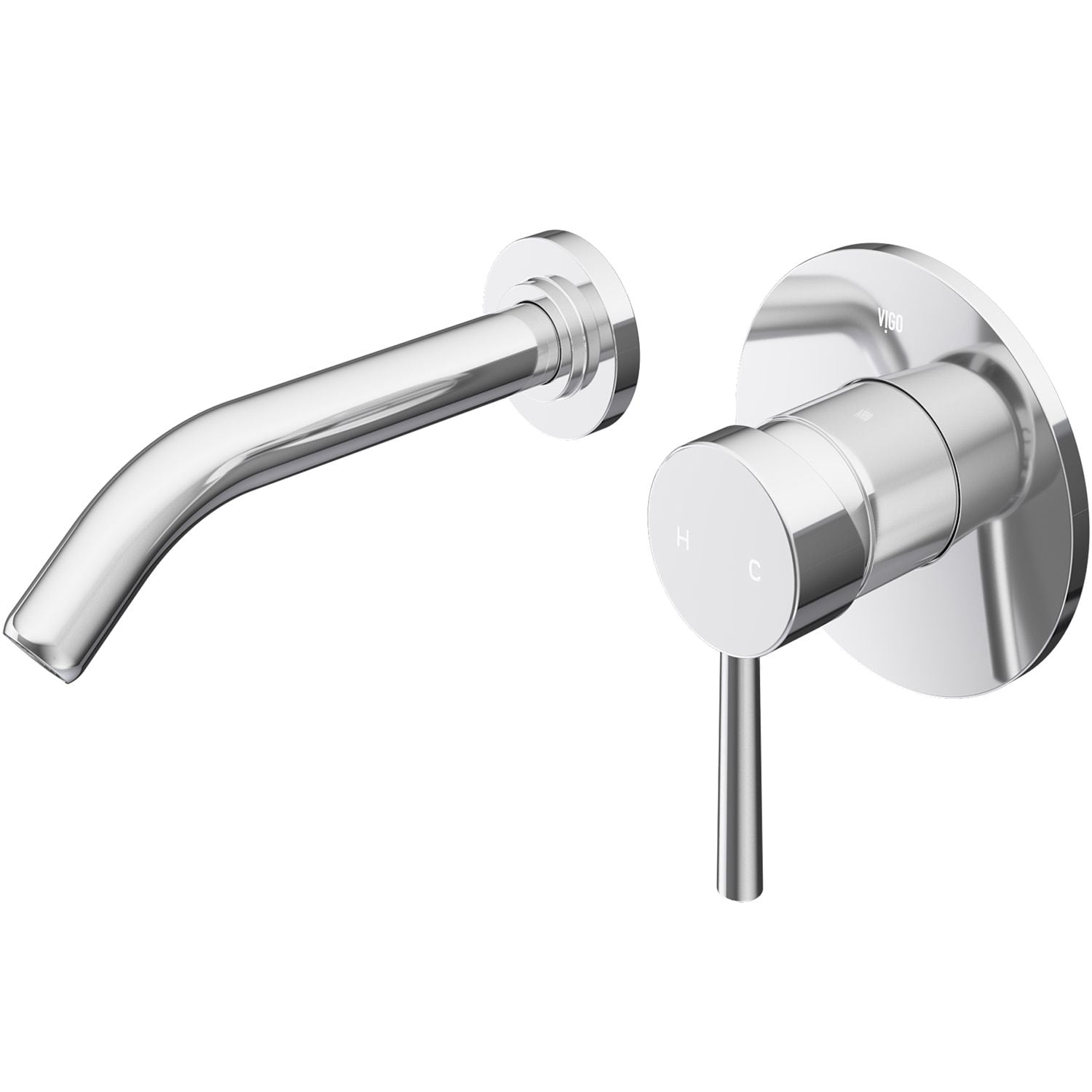 Olus Wall Mount Single Lever Bathroom Sink Faucet, WaterSense Certified, Chrome S4H3 - product image 1