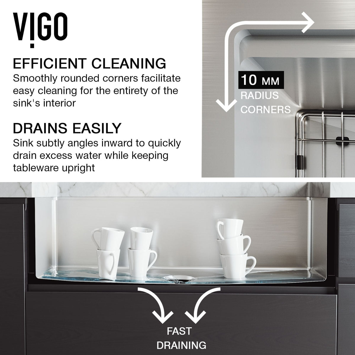 Oxford Single Farmhouse Kitchen Sink, 36-in x 21-in L8X5 - product image 2