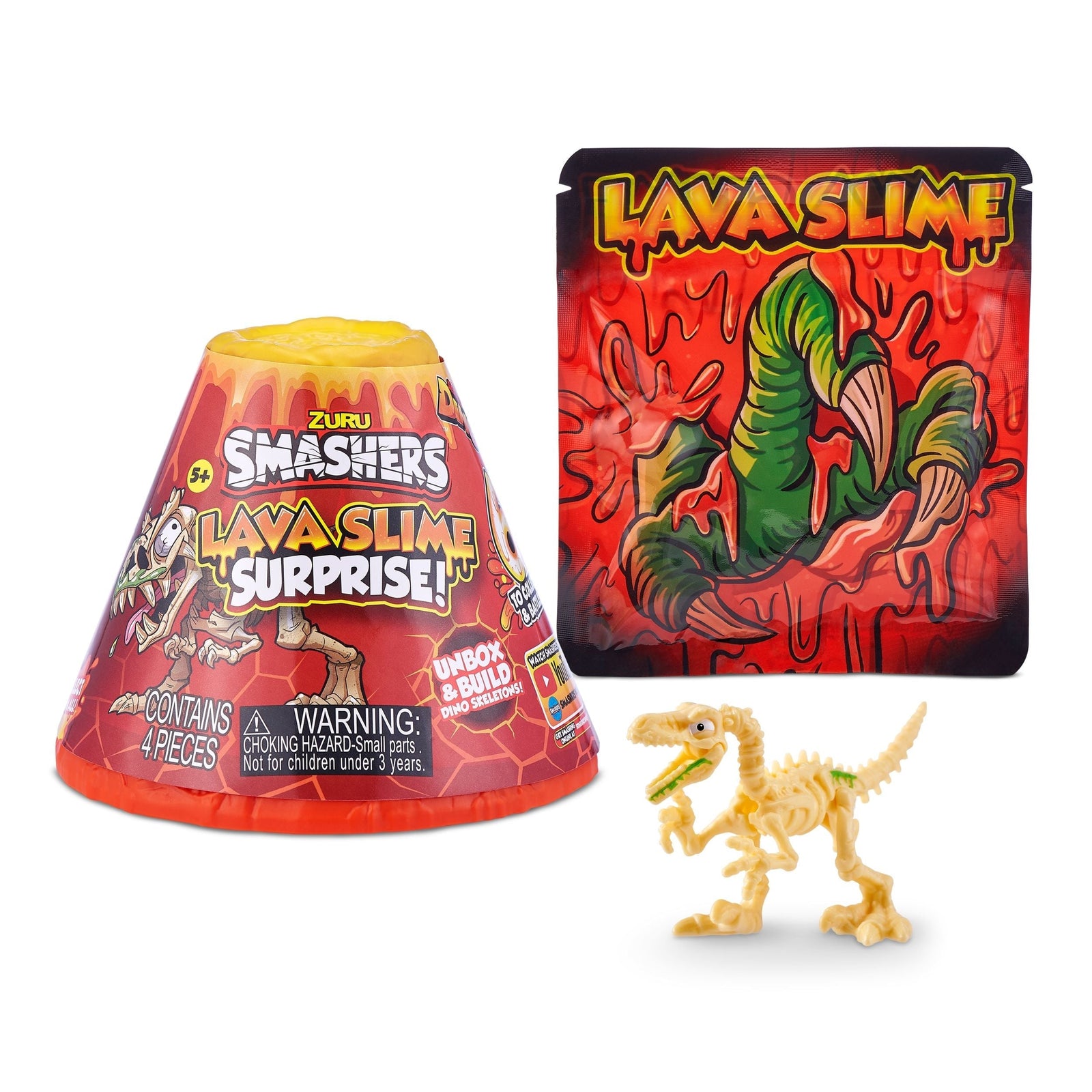 Lava Slime with Dinosaur Toy Favour, Multi-Coloured, 4-pk, Ages 5+, for Arts & Crafts/Birthday Favour U5E4 - product image 5