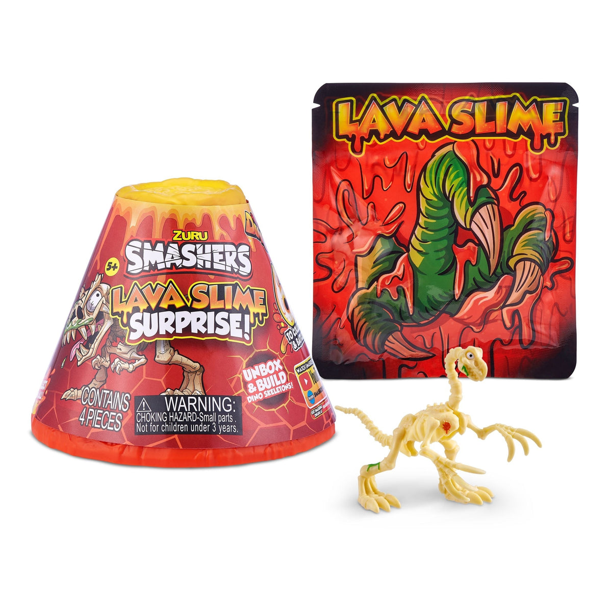 Lava Slime with Dinosaur Toy Favour, Multi-Coloured, 4-pk, Ages 5+, for Arts & Crafts/Birthday Favour U5E4 - product image 6
