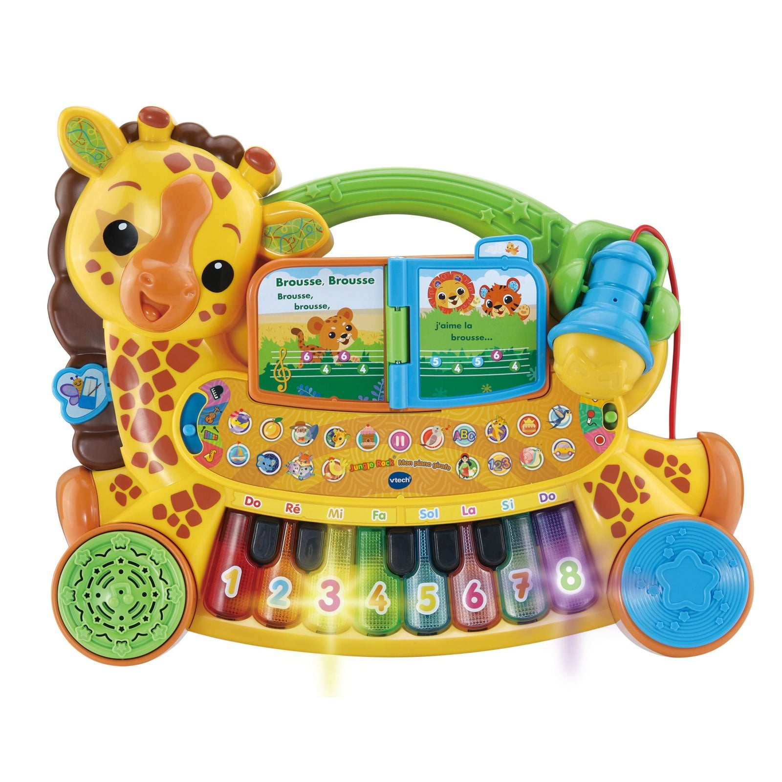 Zoo Jamz Giraffe Piano (French Version), Battery Operated, Microphone included N9V4 - product image 1