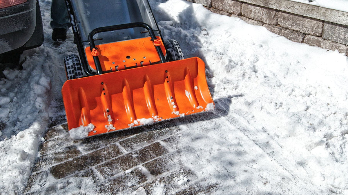 Snow Plow Attachment for Aerocart, features Galvanized Steel Wear Strip B1O4 - product image 3