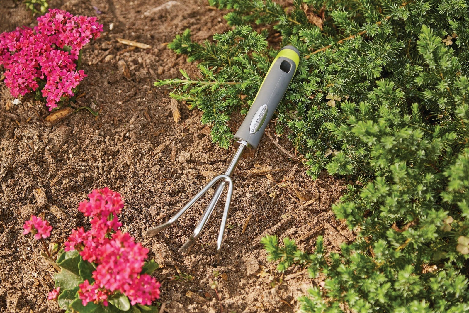 11-in Stainless-Steel Hand Cultivator with Rubber Handle K1W4 - product image 2