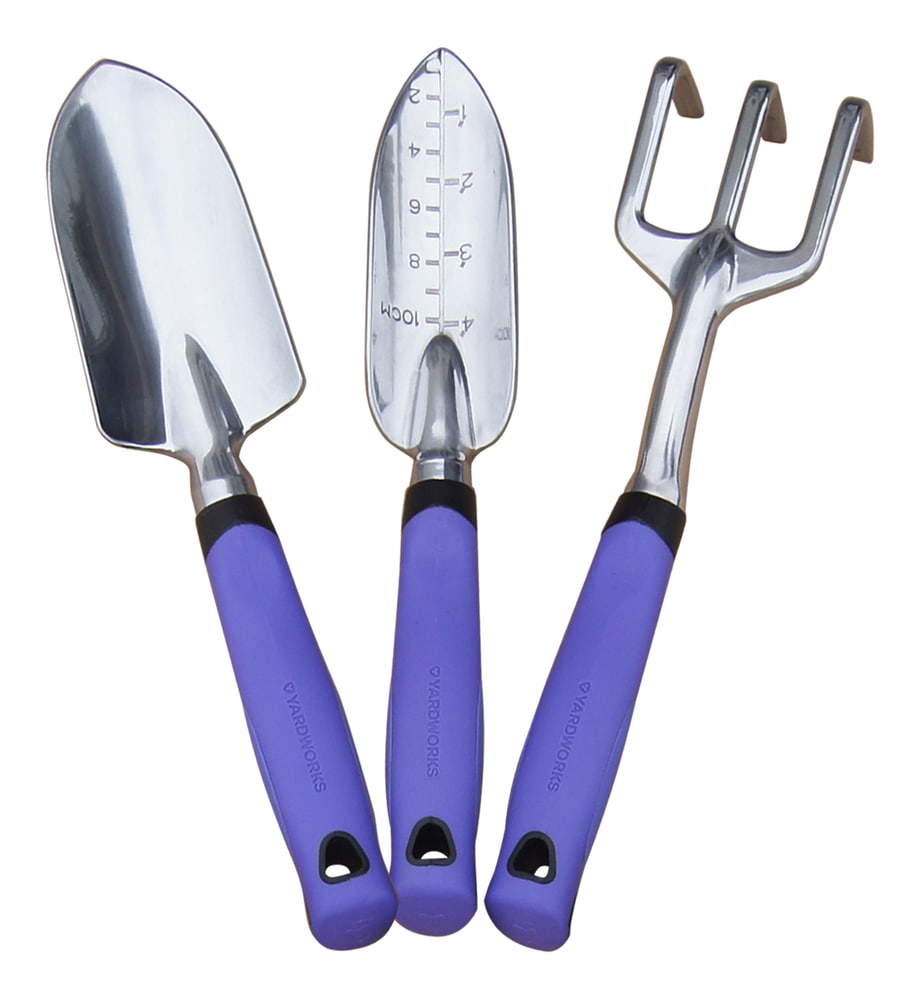 Aluminium Garden Tool Set with Rubber Handles, Assorted Colours, 3-pc U8M1 - product image 6