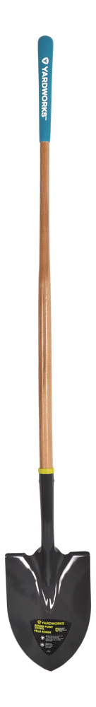 Tempered Steel Round Point Long Handle Shovel, 62-In, Hardwood Shaft A9D5 - product image 2