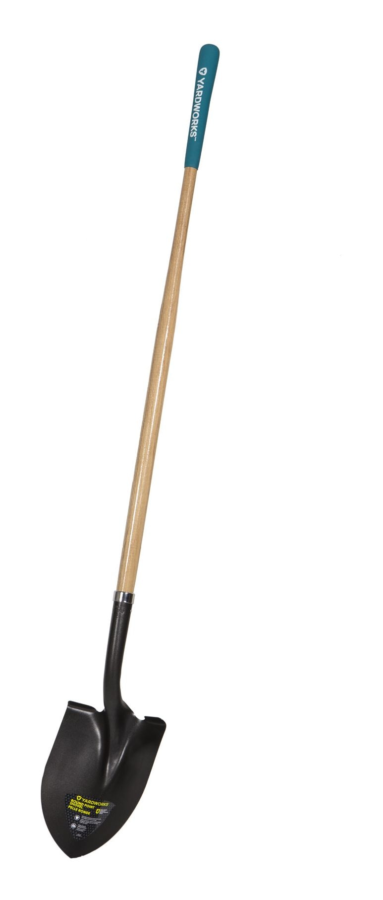 Tempered Steel Round Point Long Handle Shovel, 62-In, Hardwood Shaft A9D5 - product image 4