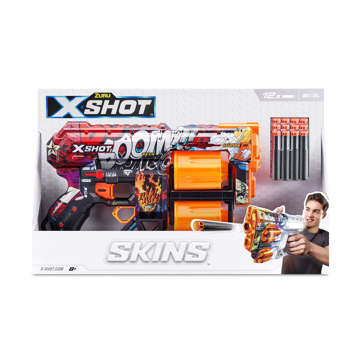 X-Shot Skins Dread, 7 Unique Designs, 12-Dart Capacity, Ages 8+ H2Q6 - product image 4