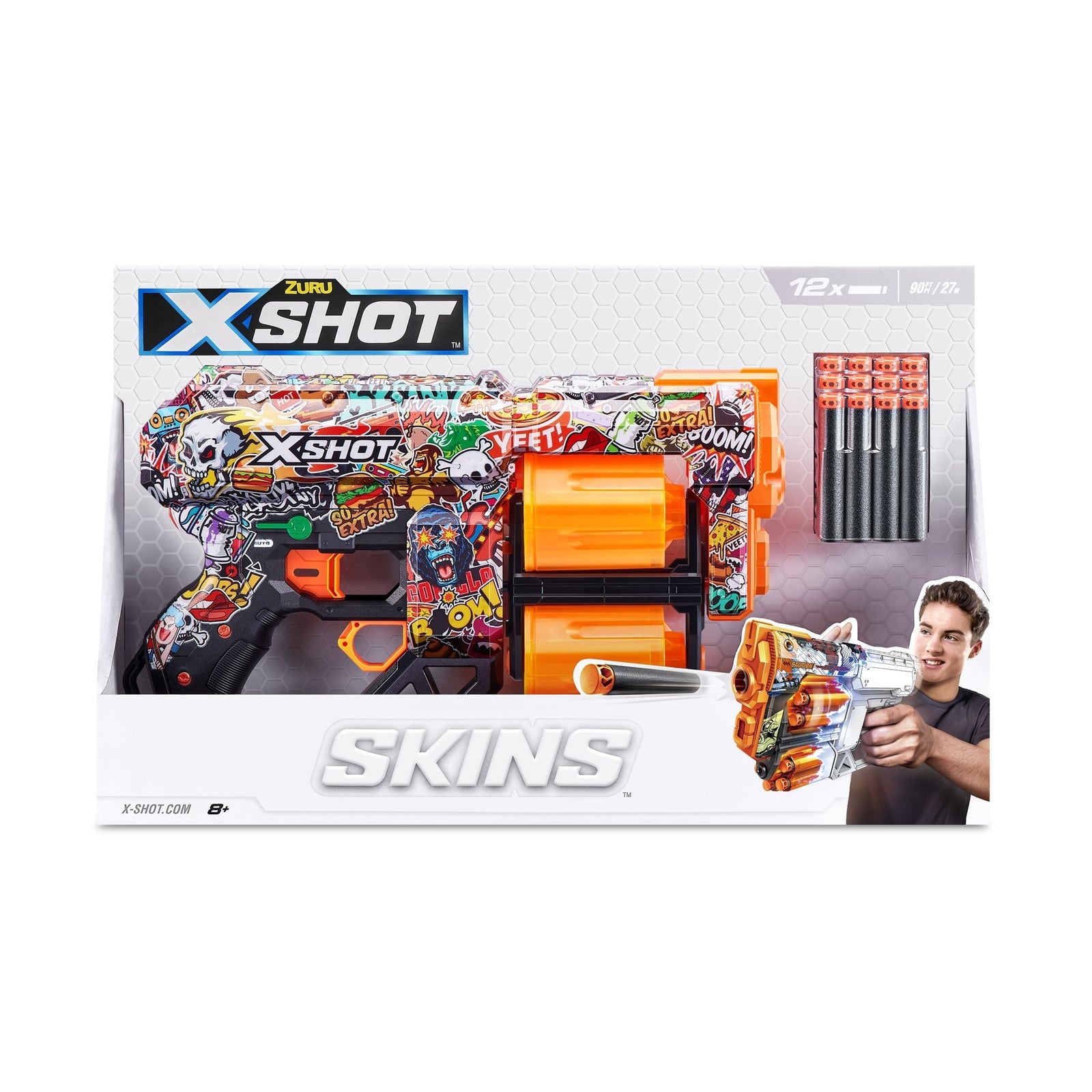 X-Shot Skins Dread, 7 Unique Designs, 12-Dart Capacity, Ages 8+ H2Q6 - product image 6
