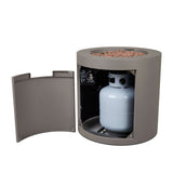 Steel Propane Fire Pit Hidden Tank in Mist Gray, 24-in P6Y8 - product image 5