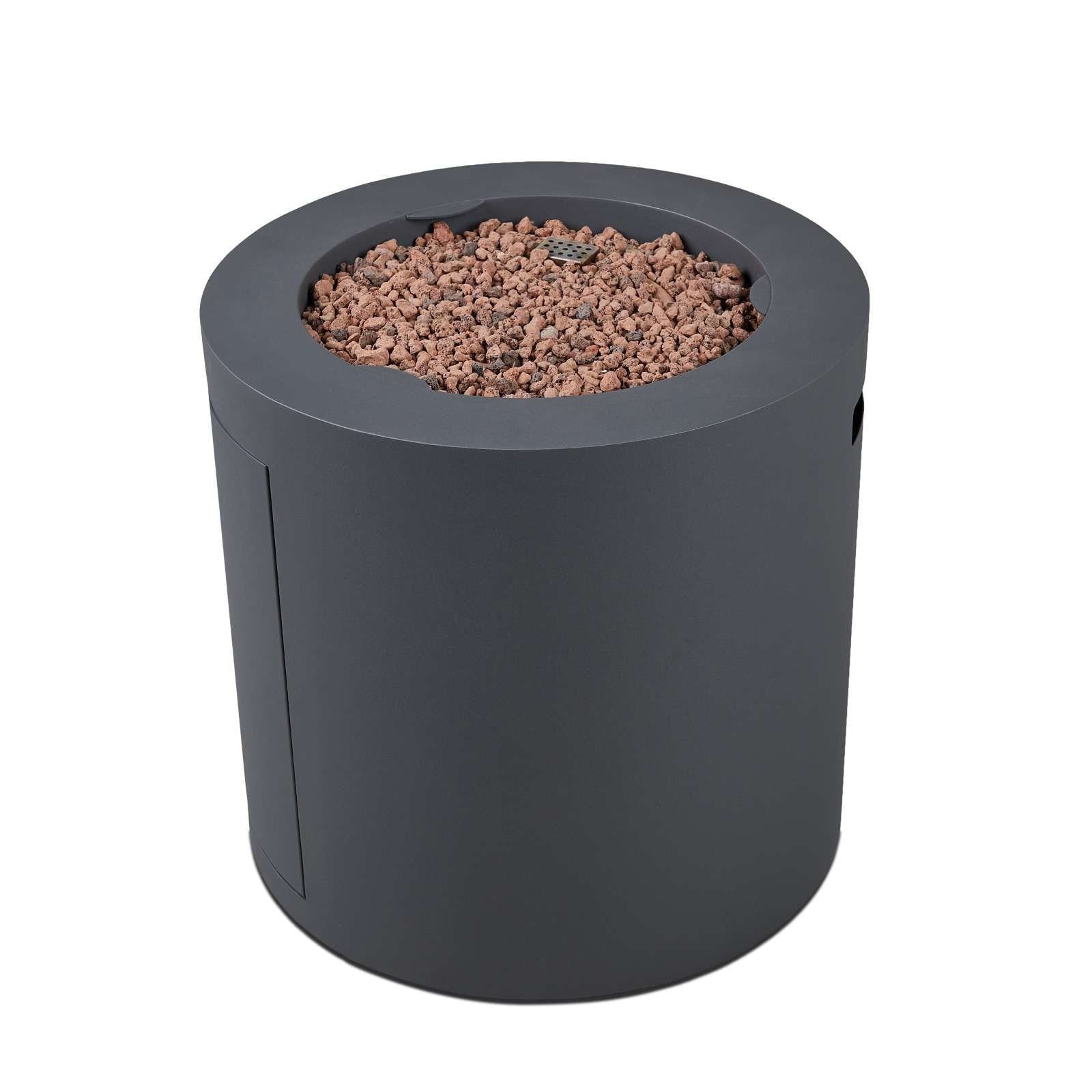 Steel Propane Fire Pit Hidden Tank in Slate, 24-in K6Y6 - product image 1
